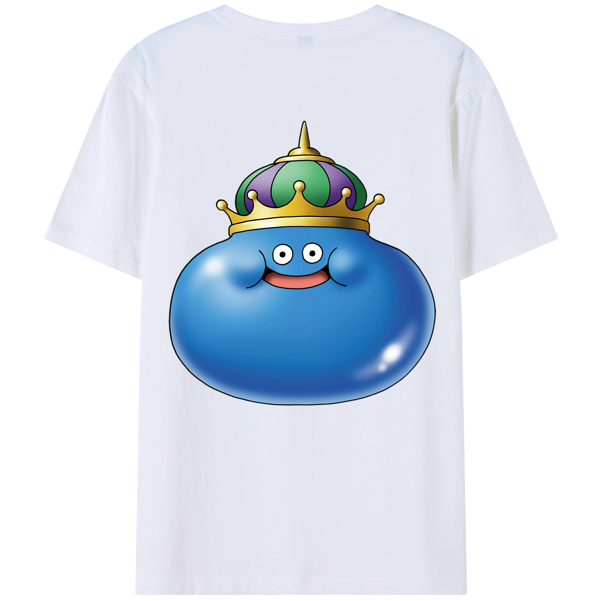 （画像用） ドラゴンクエスト Doragon Kuesuto Dragon Quest 綿100％ メンズ半袖Tシャツ（バックプリント） 通気性