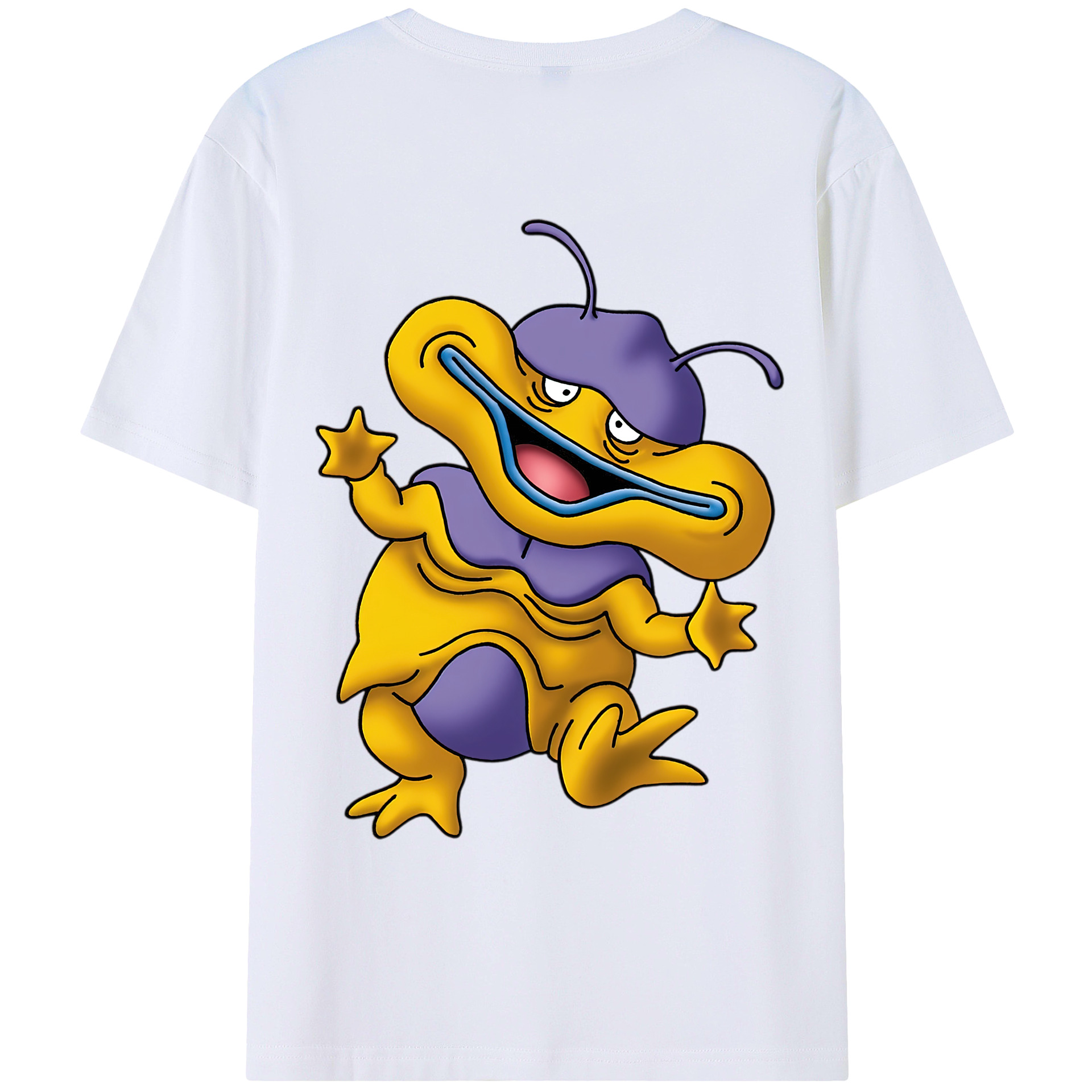 （画像用） ドラゴンクエスト Doragon Kuesuto Dragon Quest 綿100％ メンズ半袖Tシャツ（バックプリント） 通気性