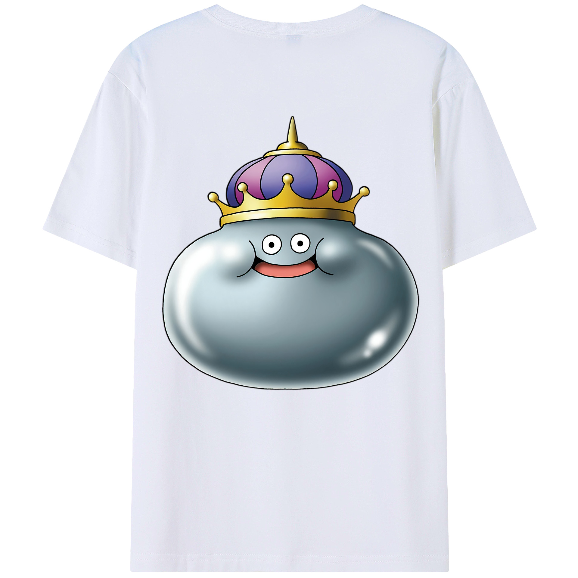 （画像用） ドラゴンクエスト Doragon Kuesuto Dragon Quest 綿100％ メンズ半袖Tシャツ（バックプリント） 通気性
