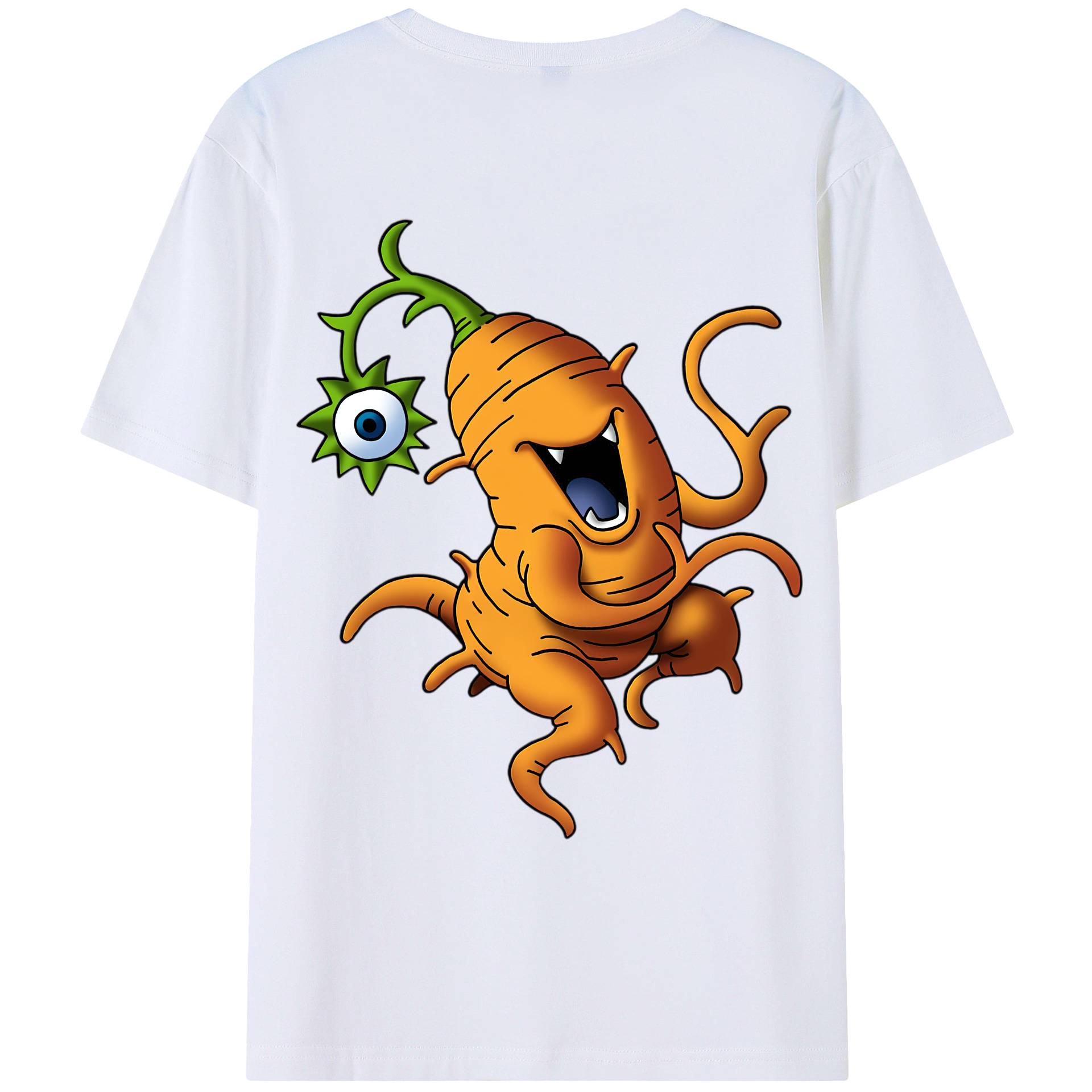 （画像用） ドラゴンクエスト Doragon Kuesuto Dragon Quest 綿100％ メンズ半袖Tシャツ（バックプリント） 通気性