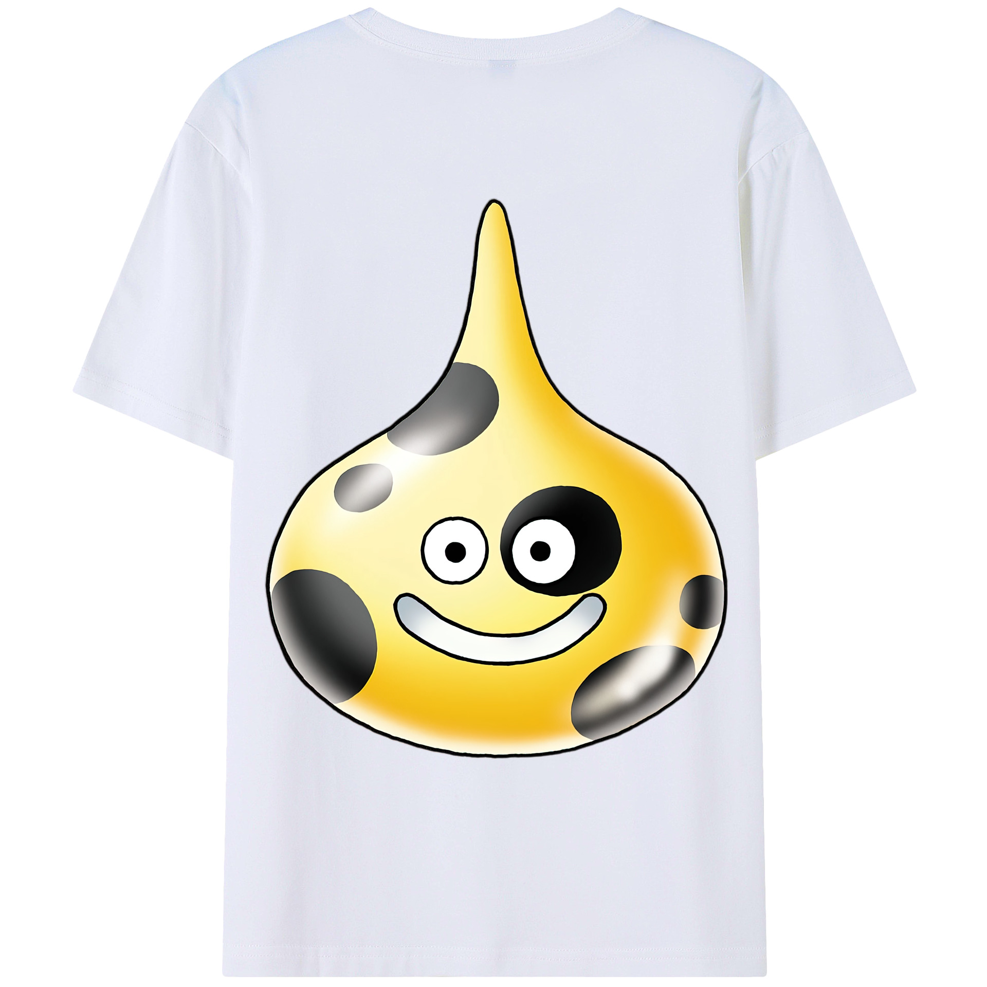 （画像用） ドラゴンクエスト Doragon Kuesuto Dragon Quest 綿100％ メンズ半袖Tシャツ（バックプリント） 通気性