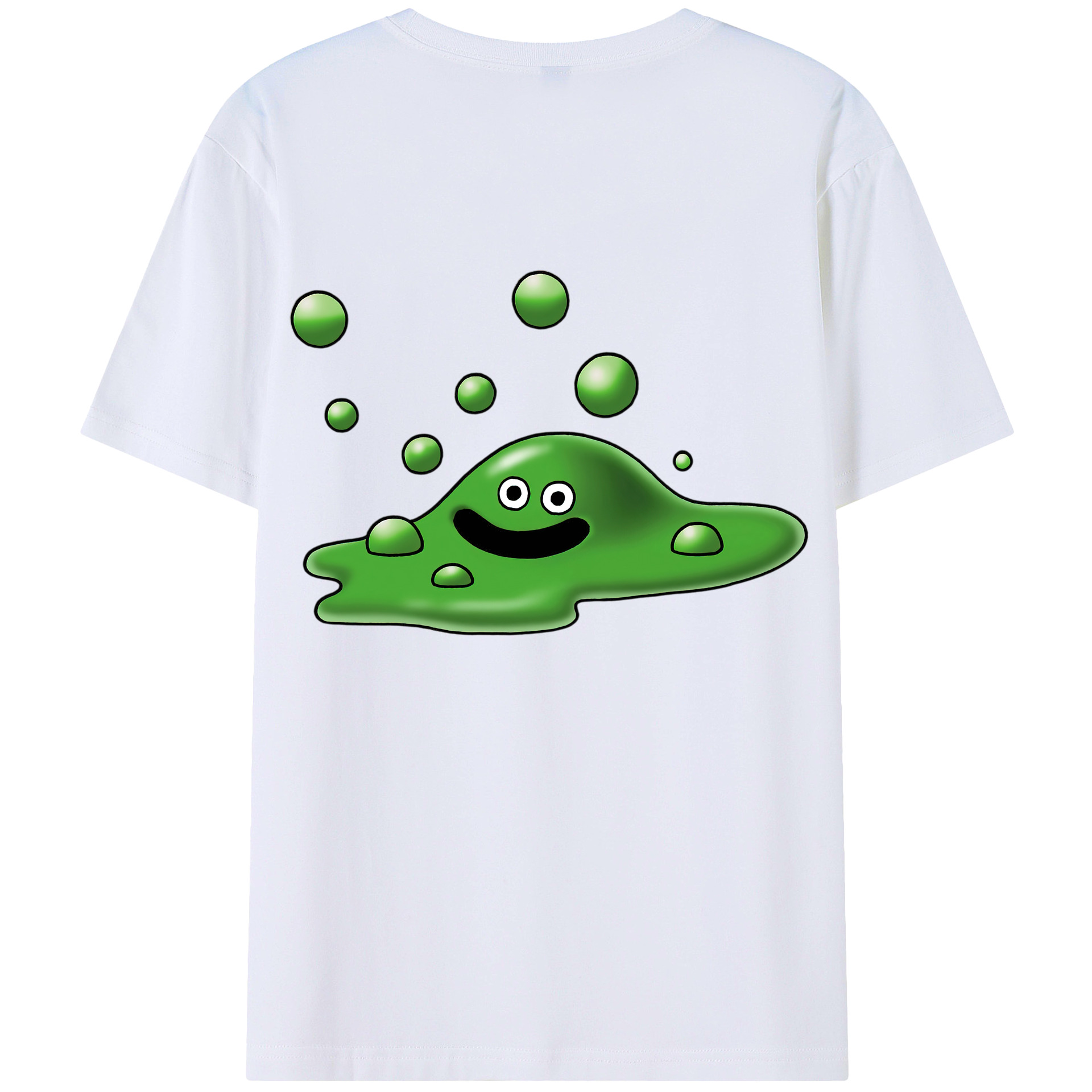 （画像用） ドラゴンクエスト Doragon Kuesuto Dragon Quest 綿100％ メンズ半袖Tシャツ（バックプリント） 通気性