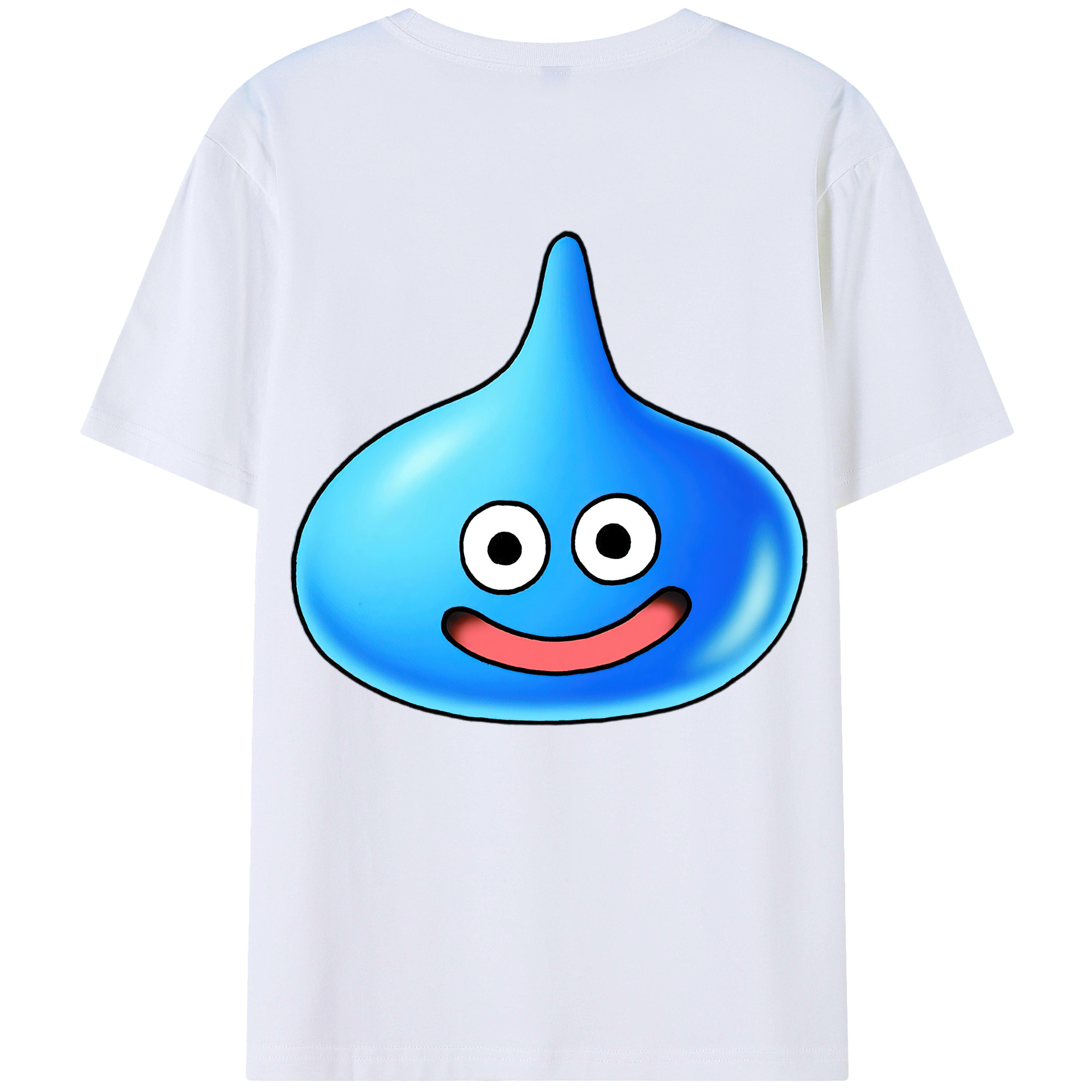（画像用） ドラゴンクエスト Doragon Kuesuto Dragon Quest 綿100％ メンズ半袖Tシャツ（バックプリント） 通気性