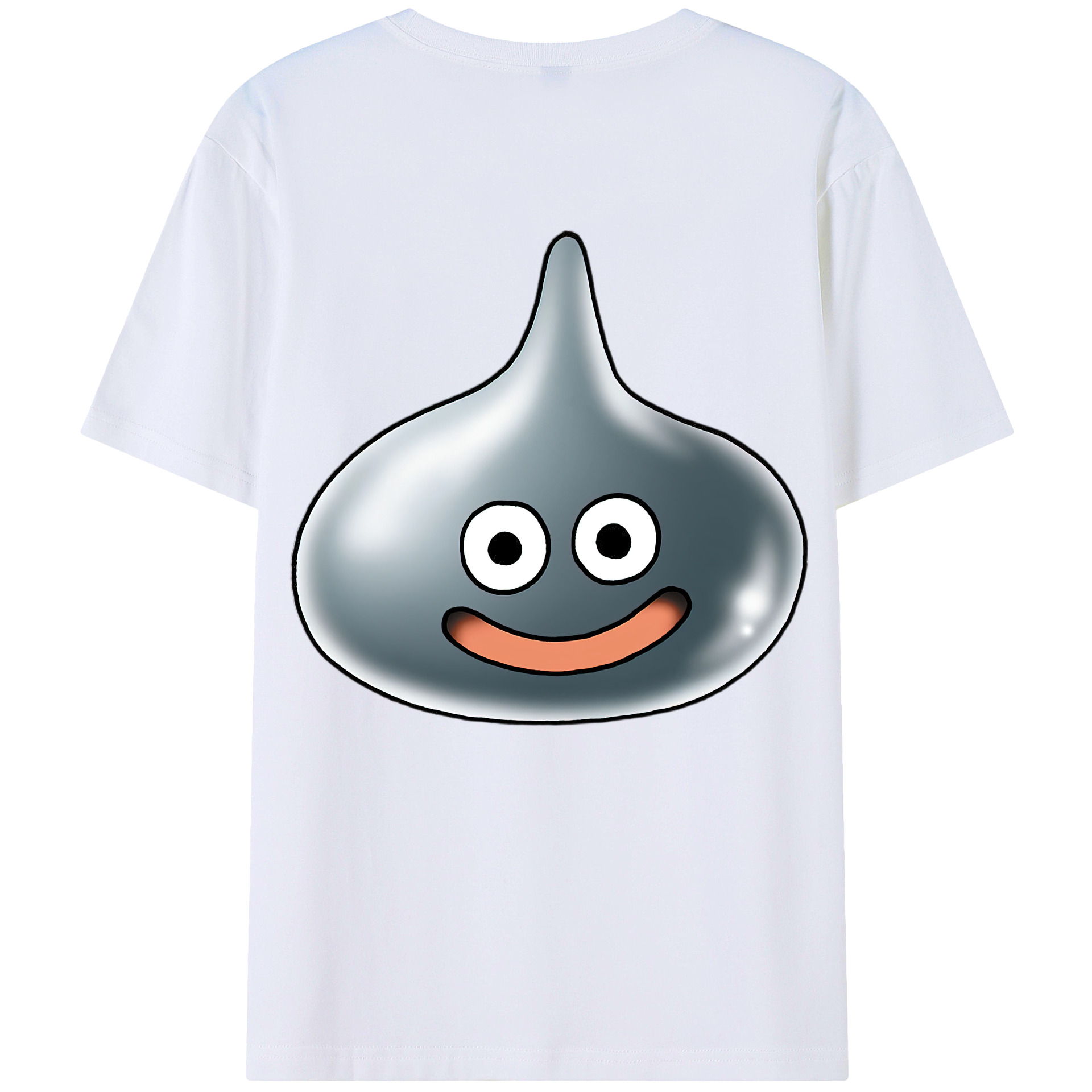 （画像用） ドラゴンクエスト Doragon Kuesuto Dragon Quest 綿100％ メンズ半袖Tシャツ（バックプリント） 通気性