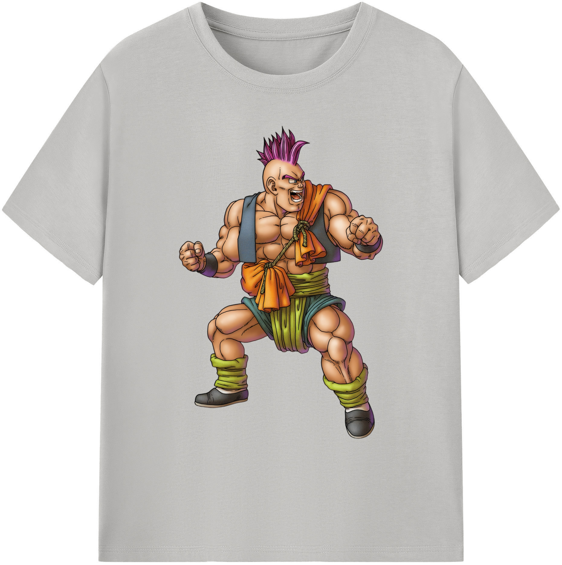 （画像用） ドラゴンクエスト Doragon Kuesuto Dragon Quest 綿100％ メンズ半袖Tシャツ｜肌触りやわらか＆通気性