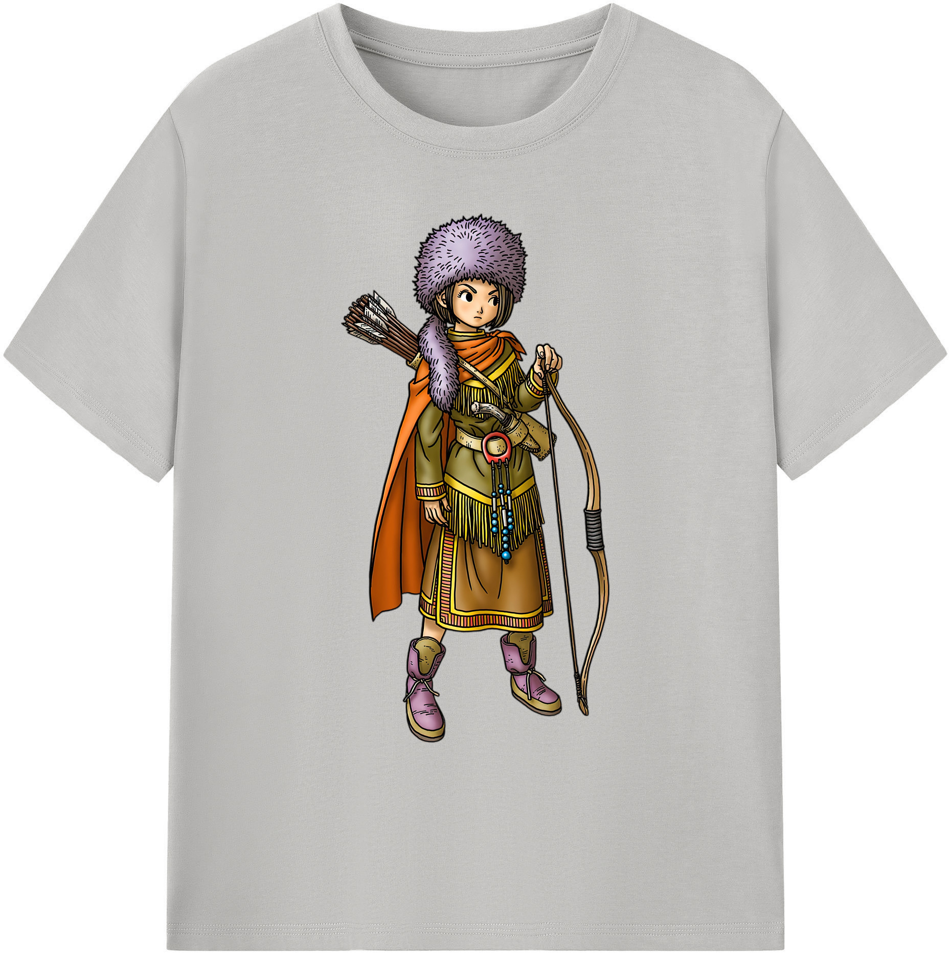 （画像用） ドラゴンクエスト Doragon Kuesuto Dragon Quest 綿100％ メンズ半袖Tシャツ｜肌触りやわらか＆通気性