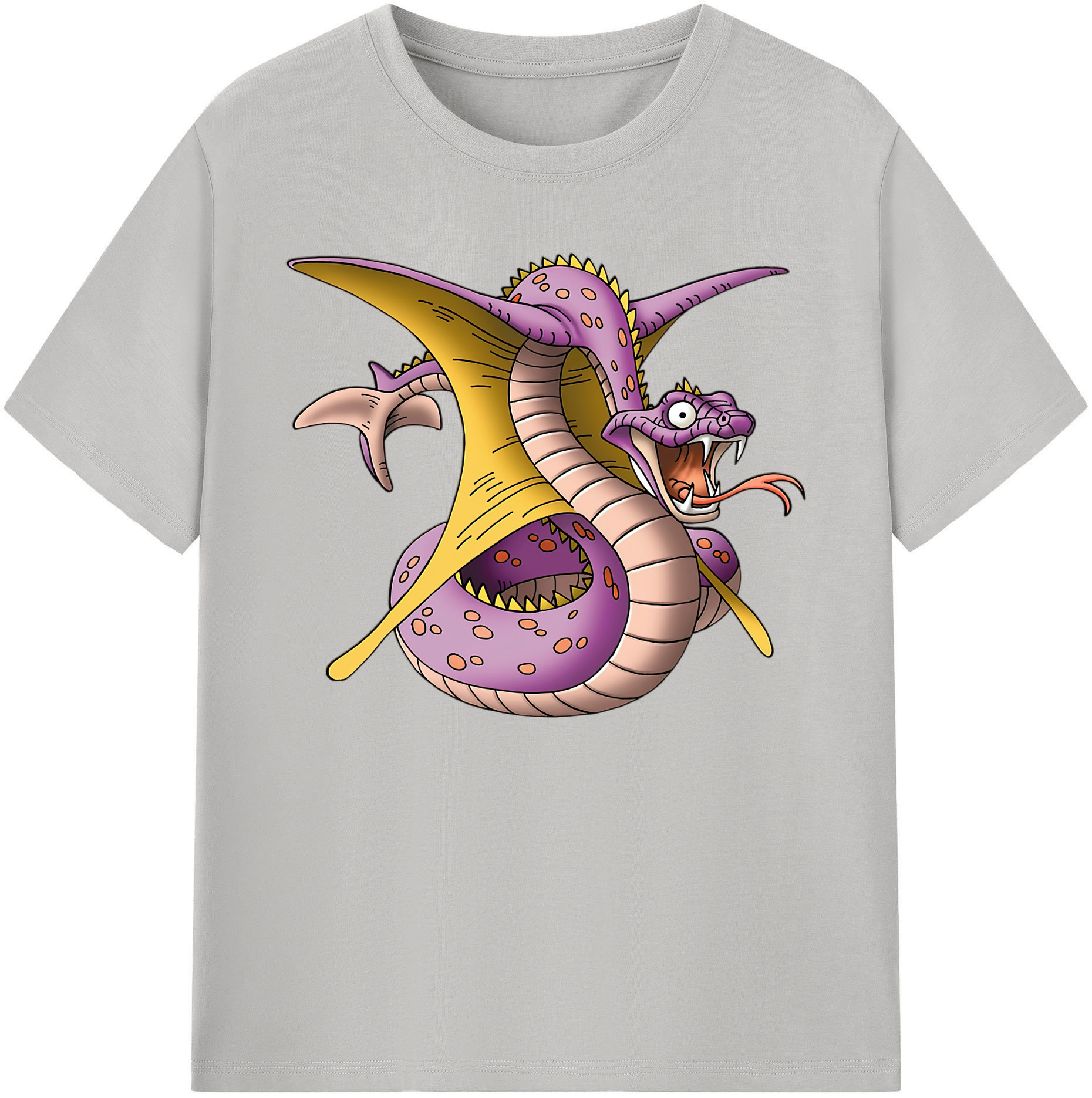（画像用） ドラゴンクエスト Doragon Kuesuto Dragon Quest 綿100％ メンズ半袖Tシャツ｜肌触りやわらか＆通気性