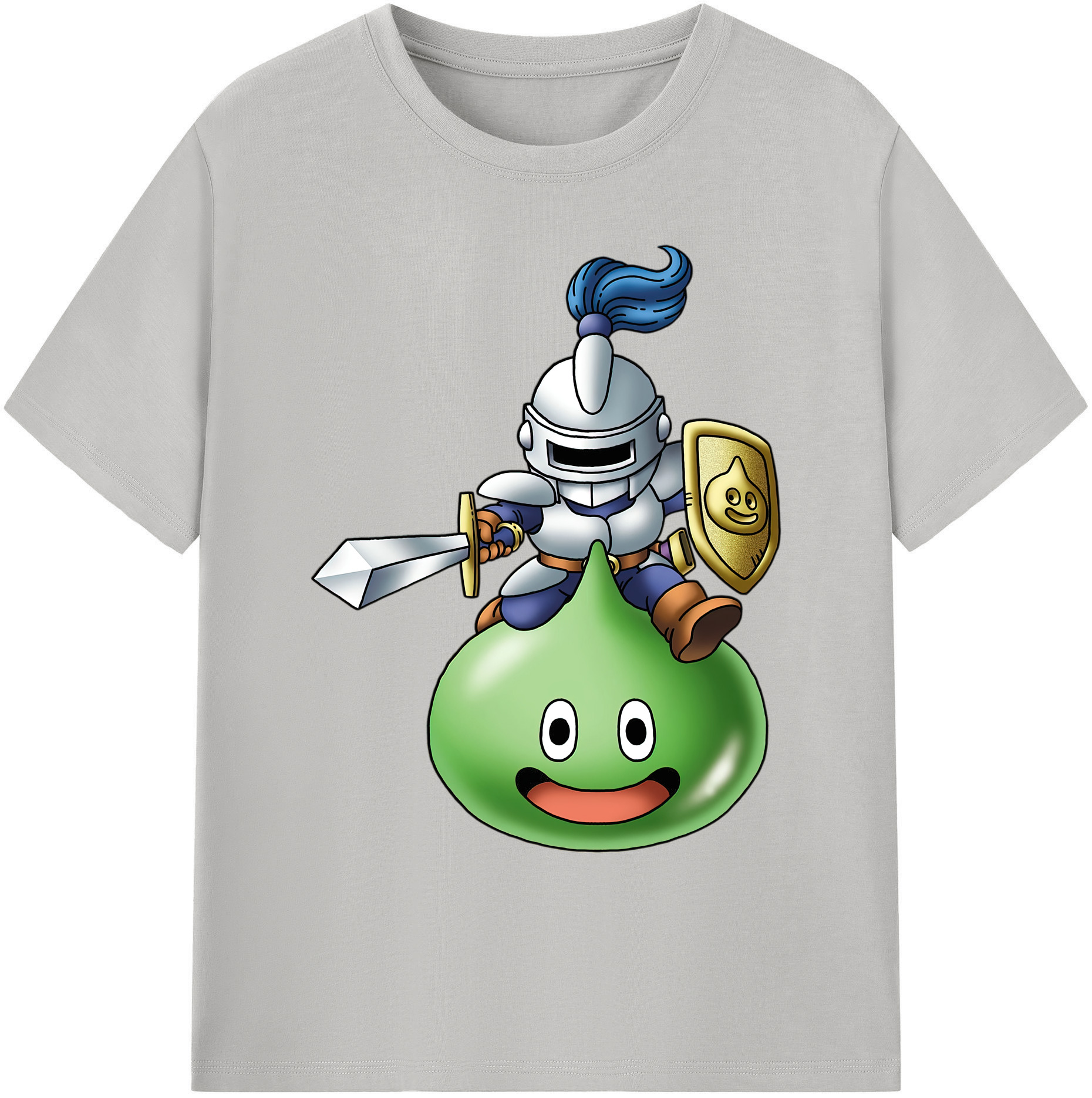 （画像用） ドラゴンクエスト Doragon Kuesuto Dragon Quest 綿100％ メンズ半袖Tシャツ｜肌触りやわらか＆通気性