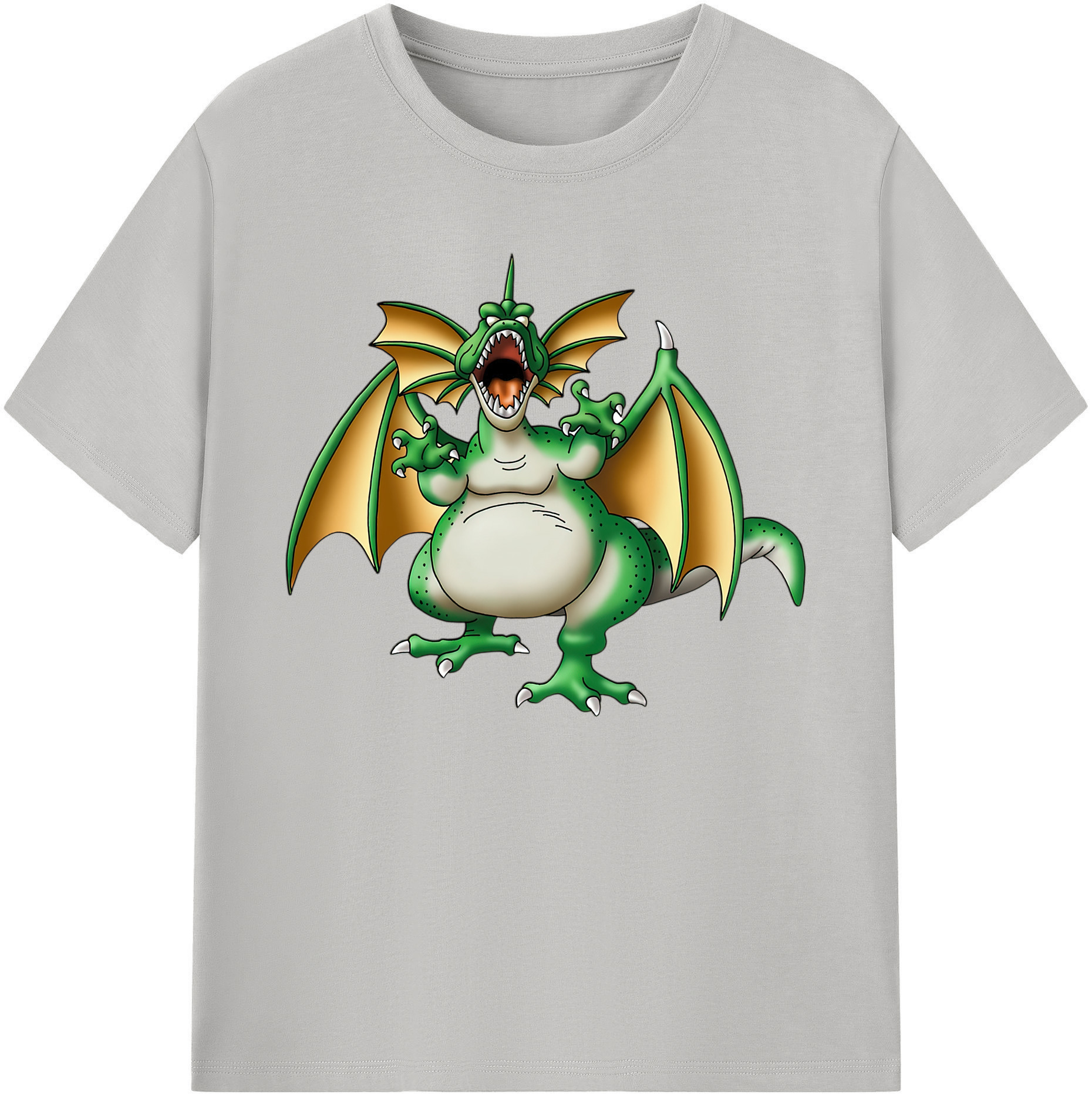 （画像用） ドラゴンクエスト Doragon Kuesuto Dragon Quest 綿100％ メンズ半袖Tシャツ｜肌触りやわらか＆通気性