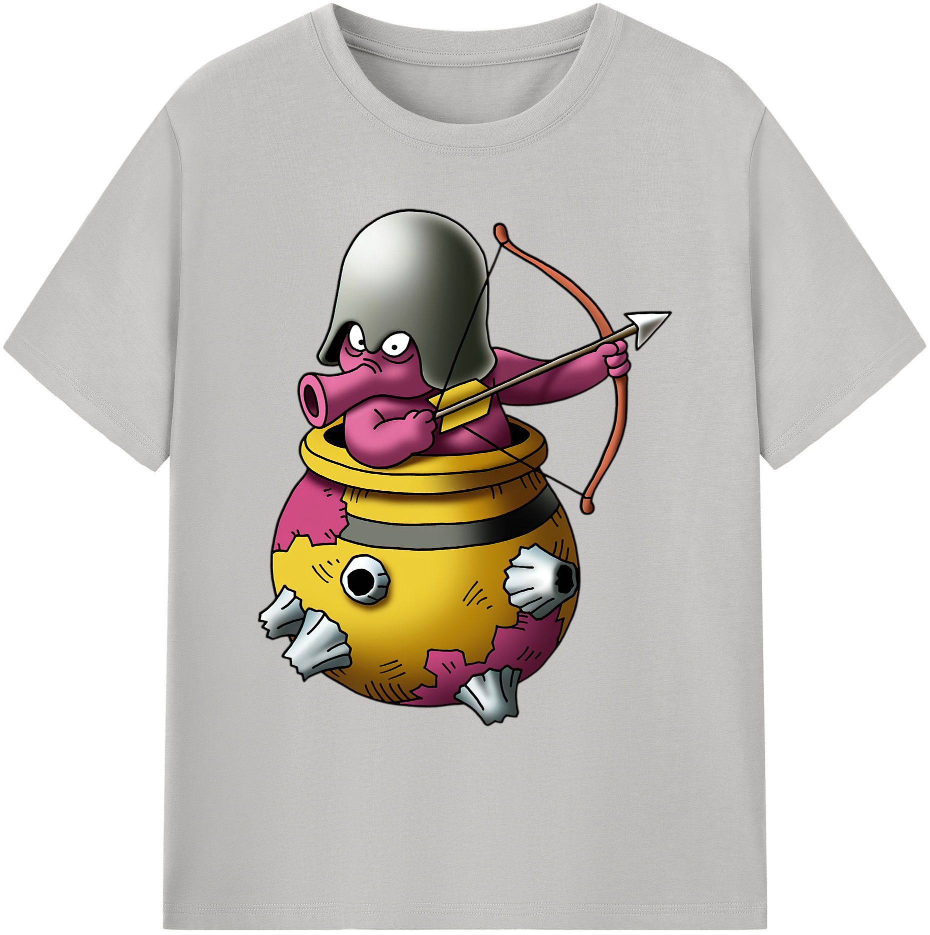 （画像用） ドラゴンクエスト Doragon Kuesuto Dragon Quest 綿100％ メンズ半袖Tシャツ｜肌触りやわらか＆通気性