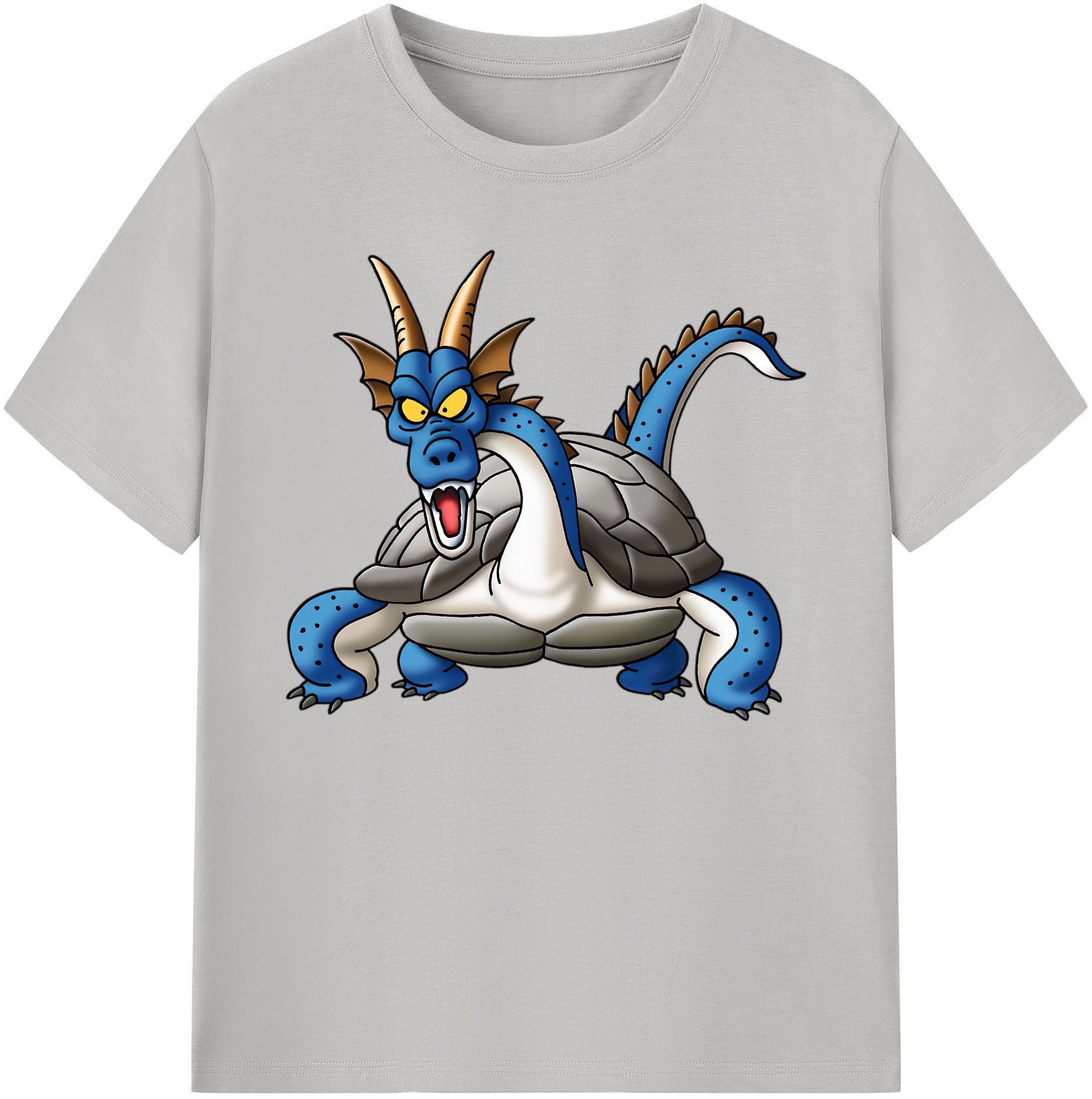（画像用） ドラゴンクエスト Doragon Kuesuto Dragon Quest 綿100％ メンズ半袖Tシャツ｜肌触りやわらか＆通気性