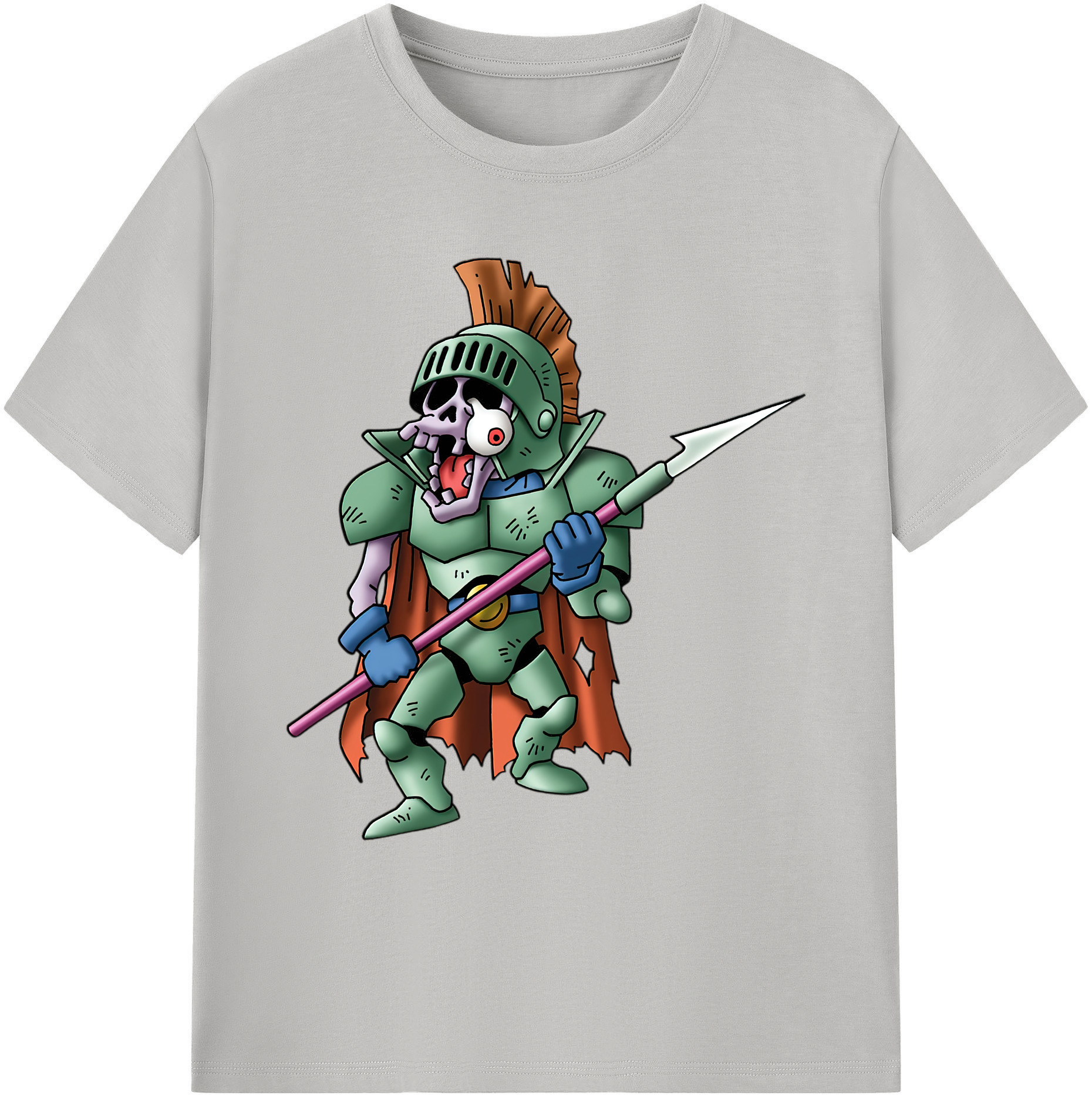 （画像用） ドラゴンクエスト Doragon Kuesuto Dragon Quest 綿100％ メンズ半袖Tシャツ｜肌触りやわらか＆通気性