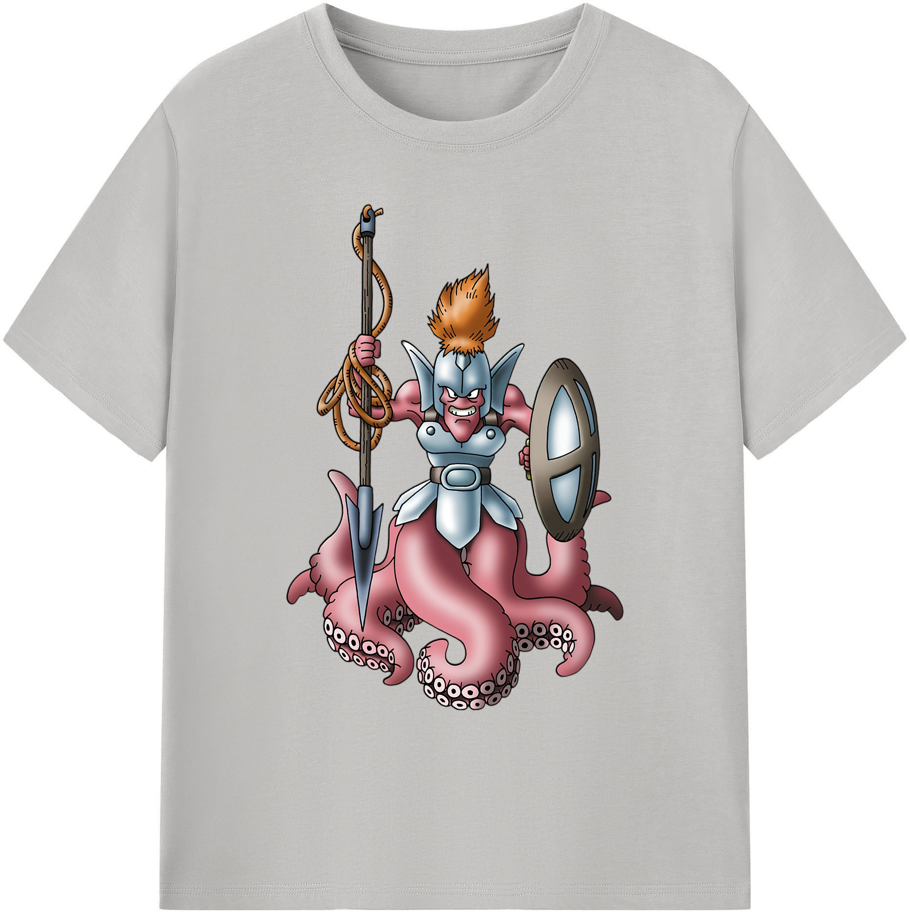 （画像用） ドラゴンクエスト Doragon Kuesuto Dragon Quest 綿100％ メンズ半袖Tシャツ｜肌触りやわらか＆通気性