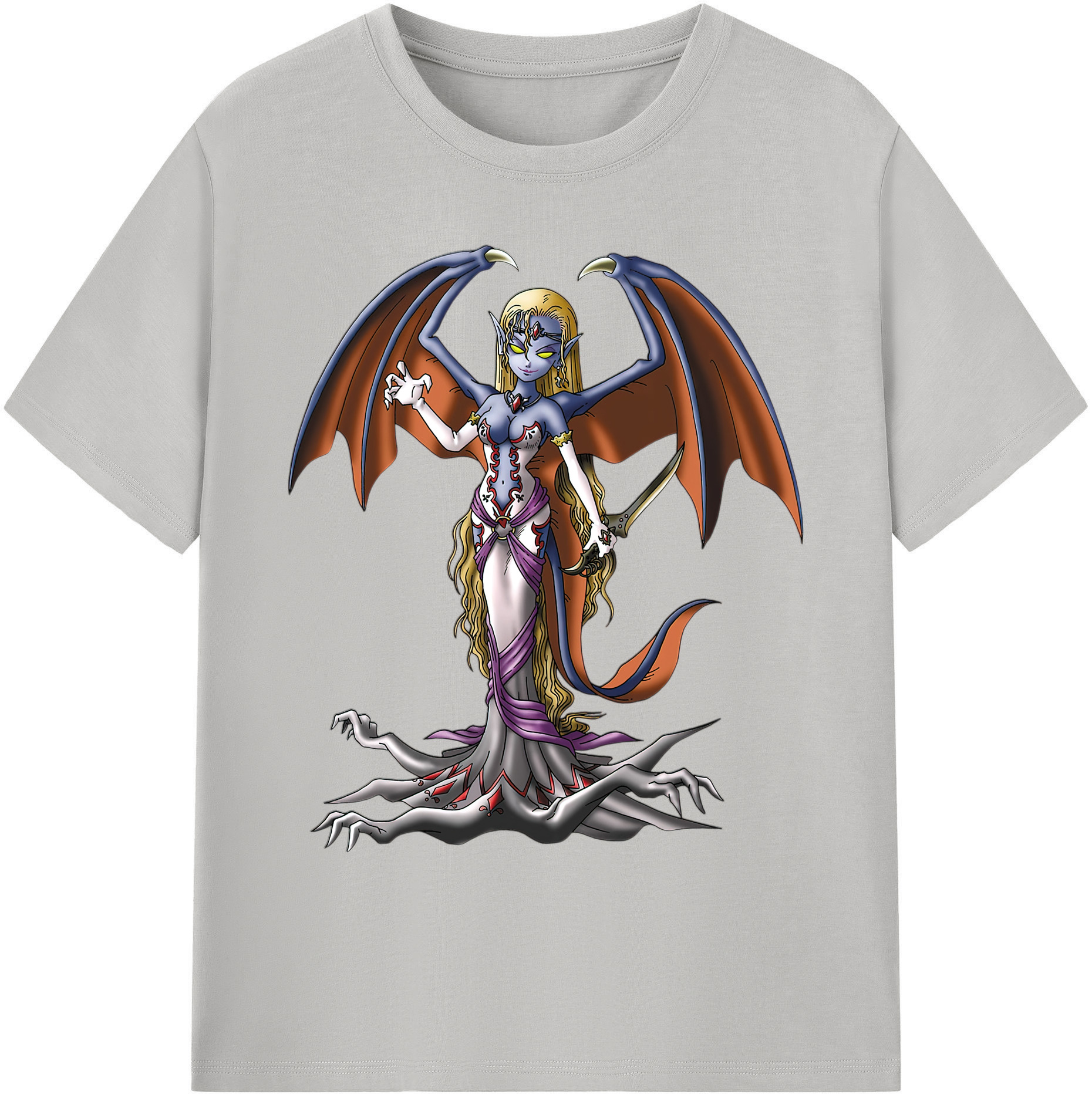 （画像用） ドラゴンクエスト Doragon Kuesuto Dragon Quest 綿100％ メンズ半袖Tシャツ｜肌触りやわらか＆通気性