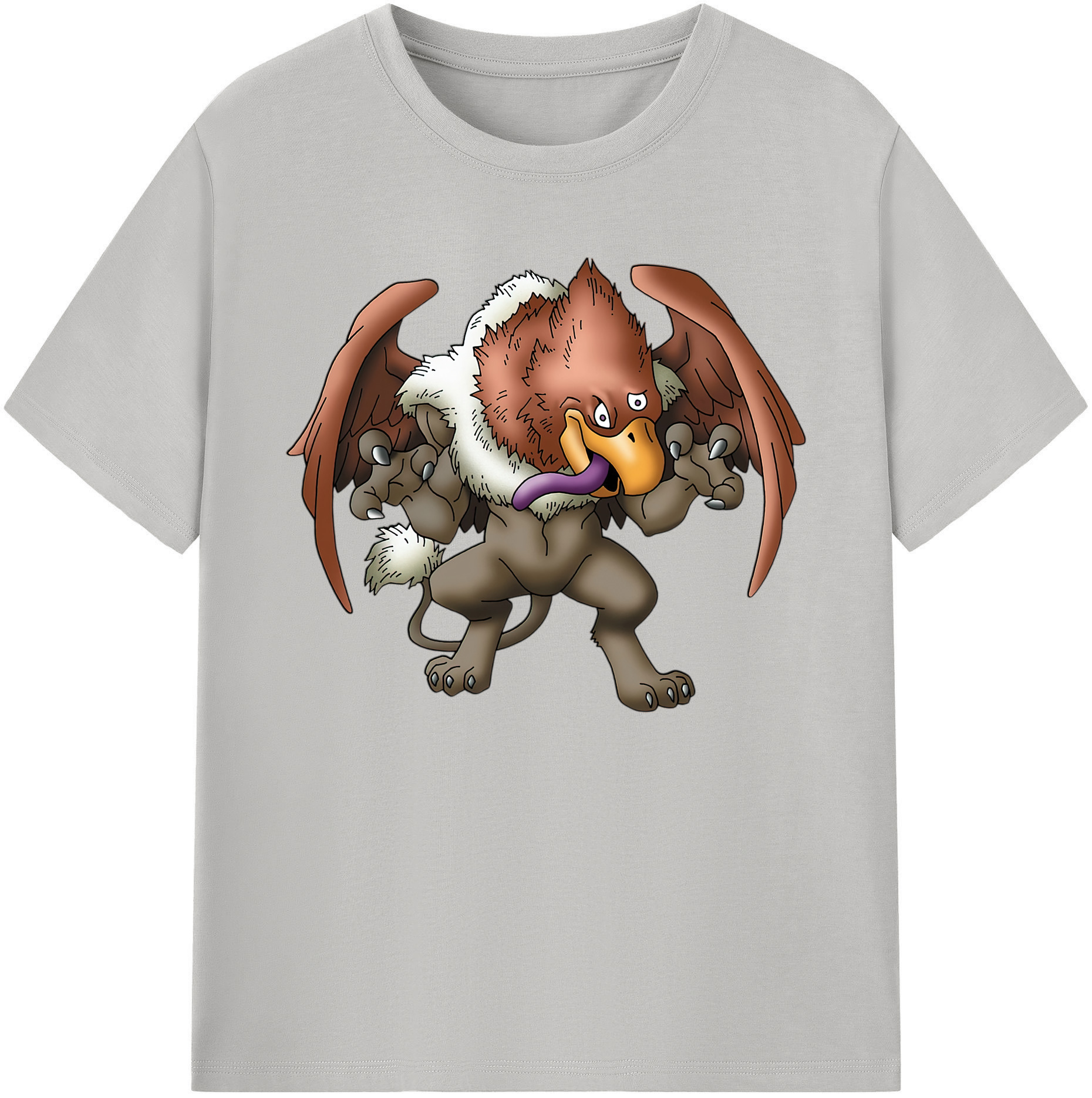（画像用） ドラゴンクエスト Doragon Kuesuto Dragon Quest 綿100％ メンズ半袖Tシャツ｜肌触りやわらか＆通気性