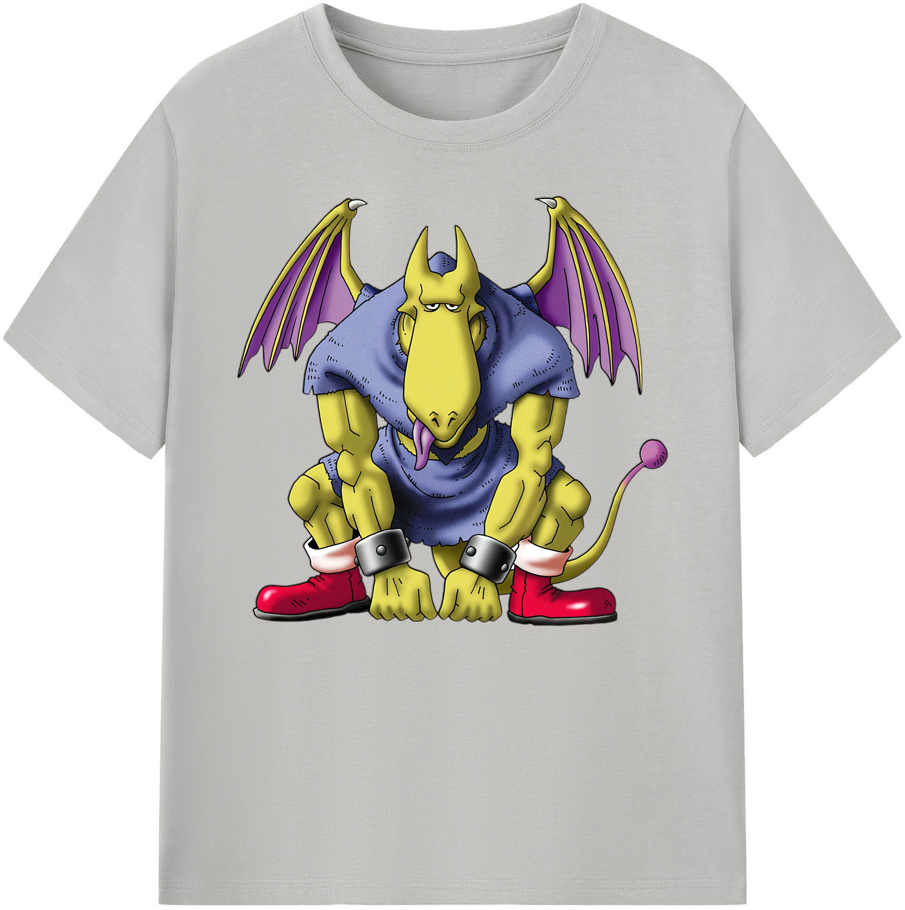 （画像用） ドラゴンクエスト Doragon Kuesuto Dragon Quest 綿100％ メンズ半袖Tシャツ｜肌触りやわらか＆通気性