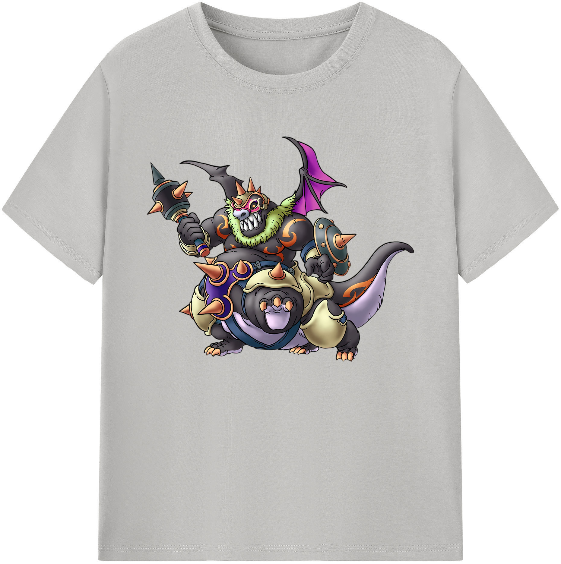 （画像用） ドラゴンクエスト Doragon Kuesuto Dragon Quest 綿100％ メンズ半袖Tシャツ｜肌触りやわらか＆通気性