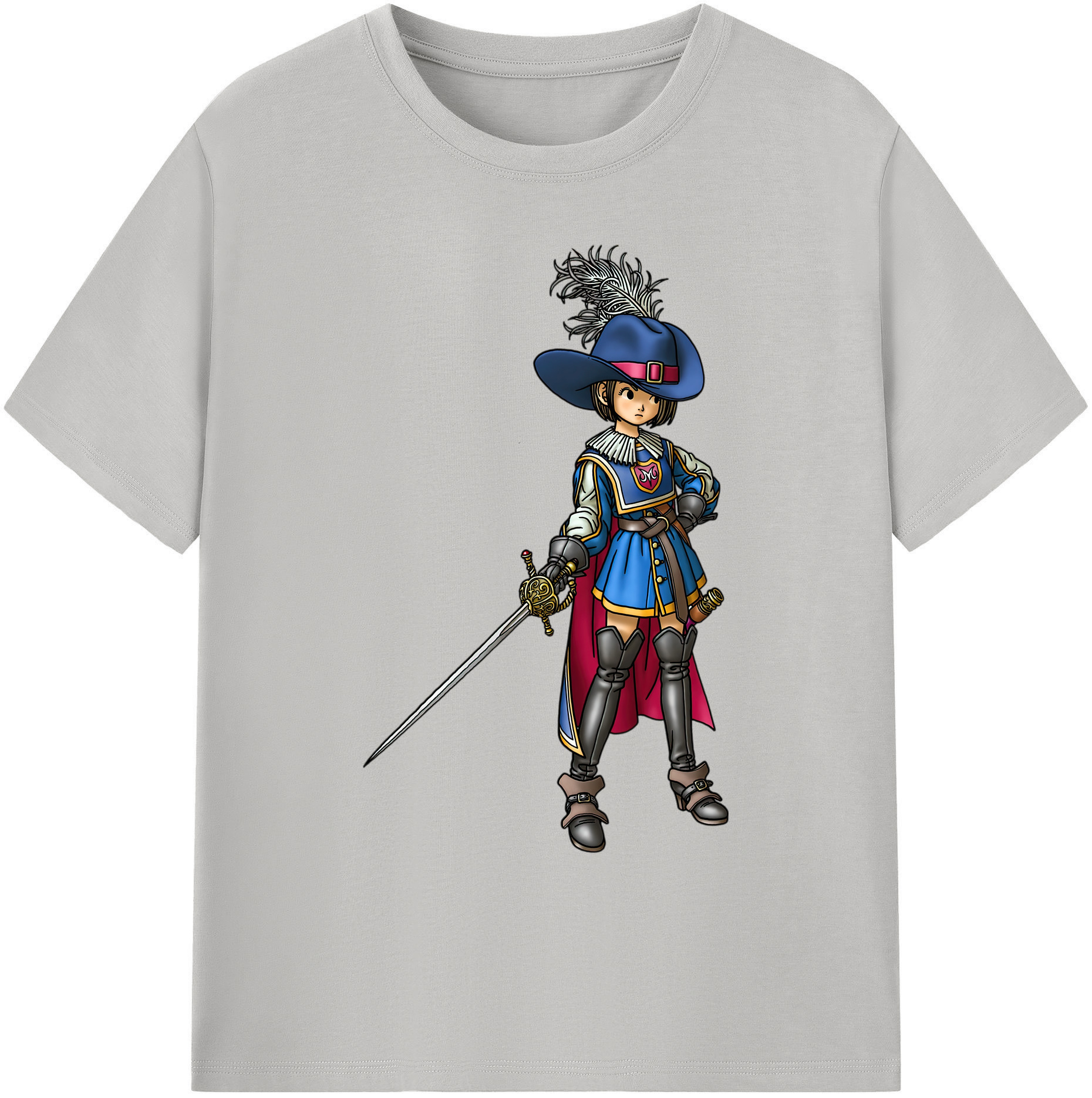 （画像用） ドラゴンクエスト Doragon Kuesuto Dragon Quest 綿100％ メンズ半袖Tシャツ｜肌触りやわらか＆通気性