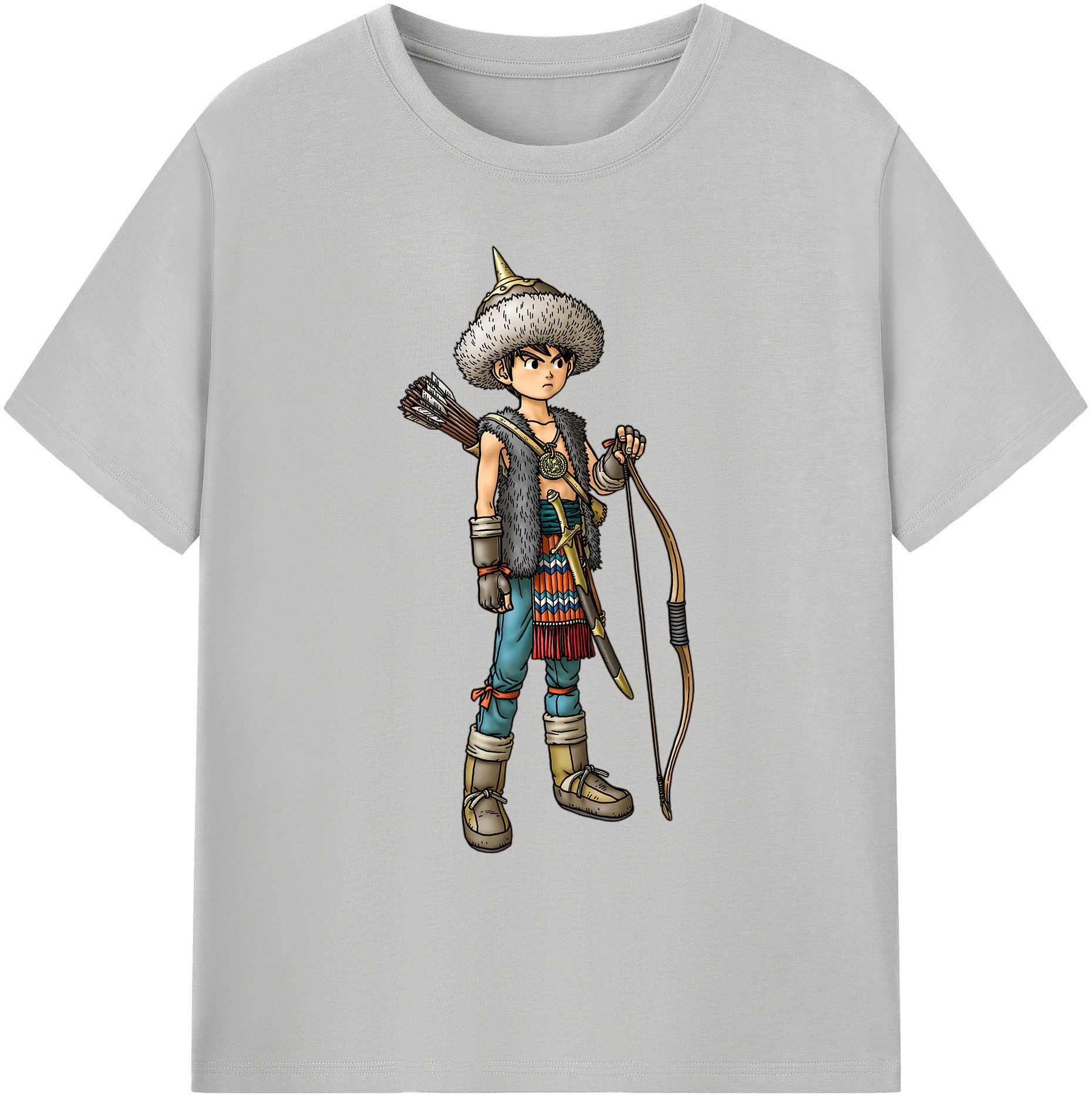 （画像用） ドラゴンクエスト Doragon Kuesuto Dragon Quest 綿100％ メンズ半袖Tシャツ｜肌触りやわらか＆通気性