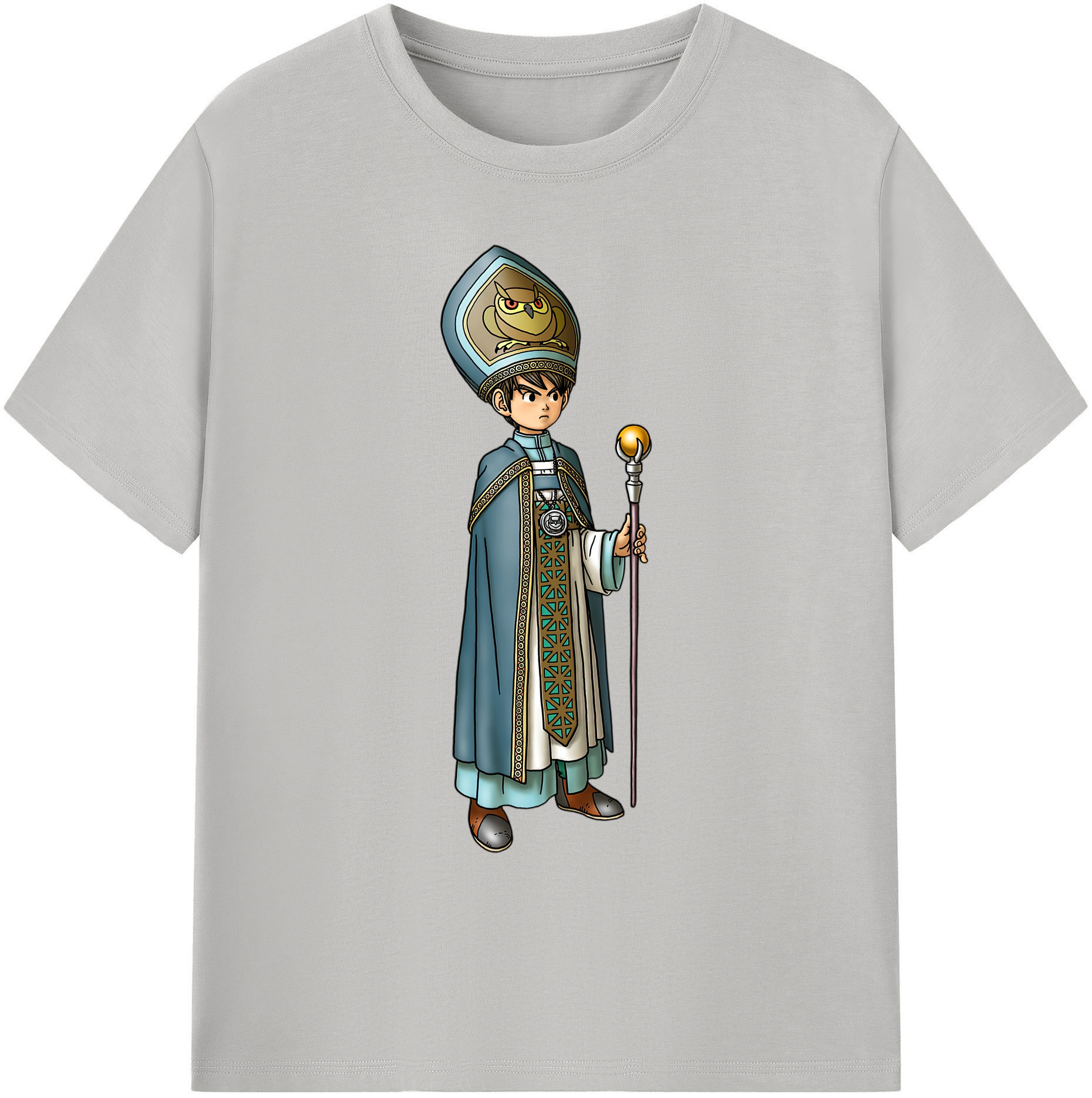 （画像用） ドラゴンクエスト Doragon Kuesuto Dragon Quest 綿100％ メンズ半袖Tシャツ｜肌触りやわらか＆通気性
