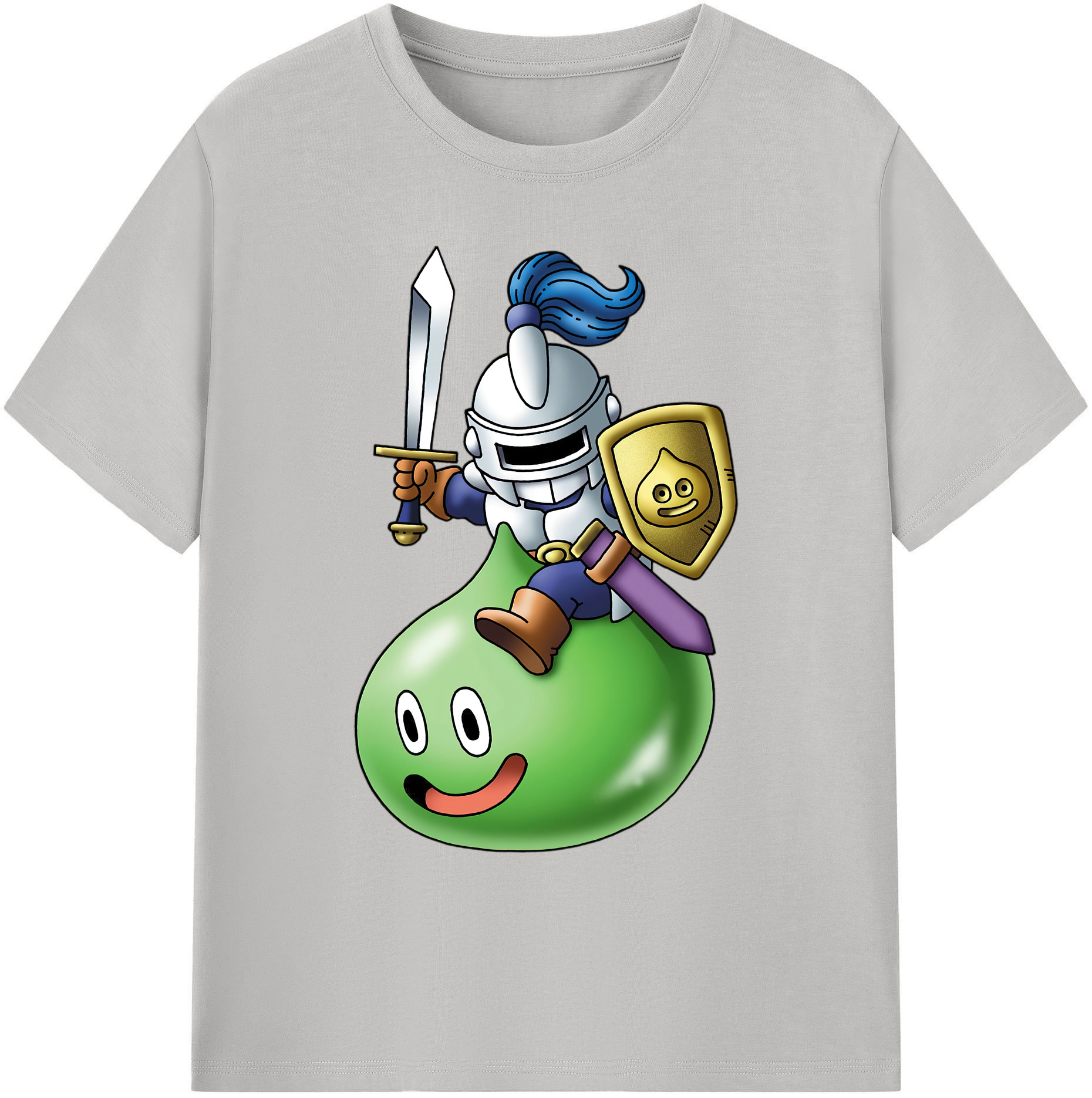 （画像用） ドラゴンクエスト Doragon Kuesuto Dragon Quest 綿100％ メンズ半袖Tシャツ｜肌触りやわらか＆通気性