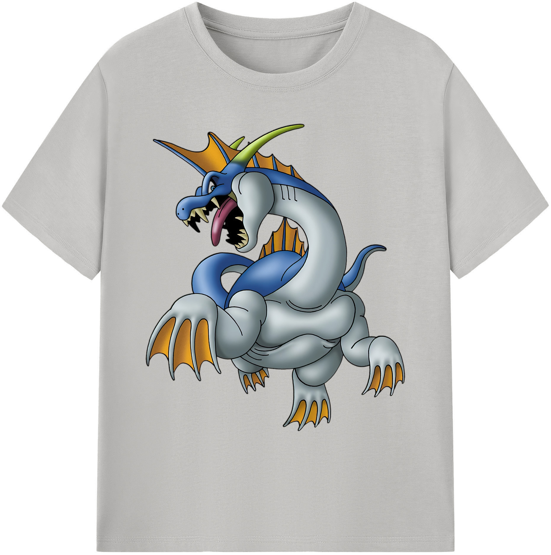 （画像用） ドラゴンクエスト Doragon Kuesuto Dragon Quest 綿100％ メンズ半袖Tシャツ｜肌触りやわらか＆通気性