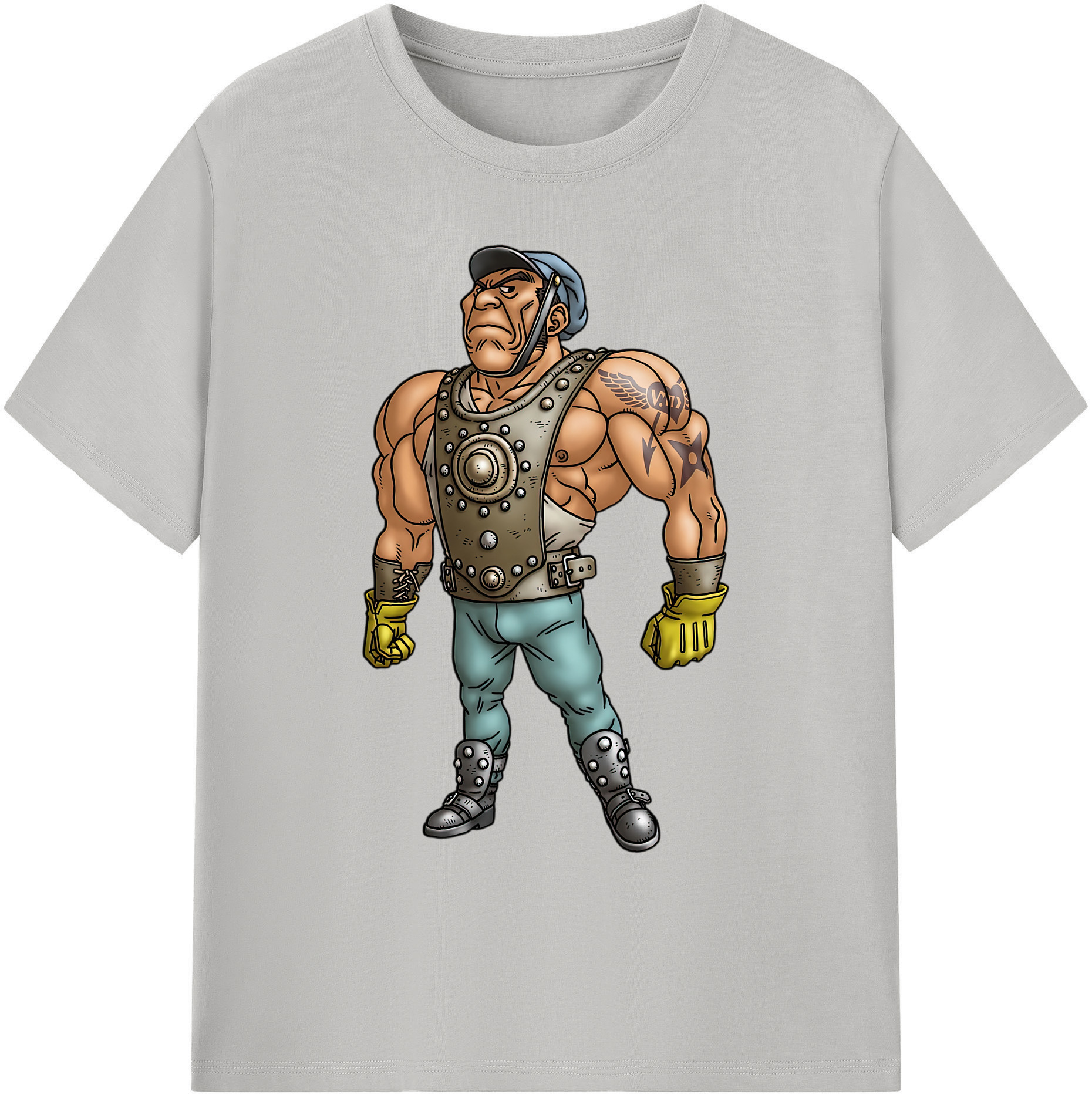 （画像用） ドラゴンクエスト Doragon Kuesuto Dragon Quest 綿100％ メンズ半袖Tシャツ｜肌触りやわらか＆通気性