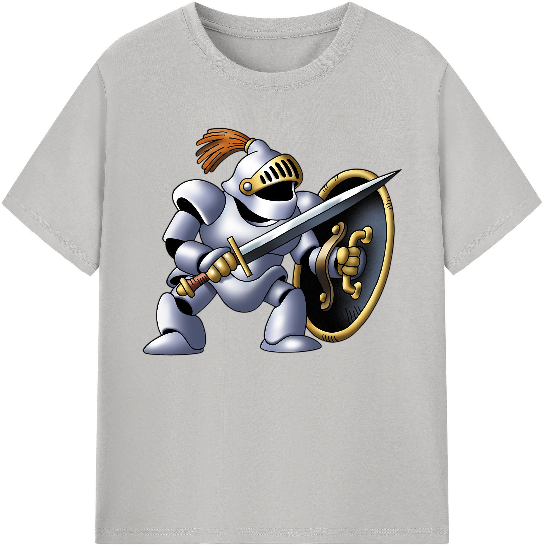 （画像用） ドラゴンクエスト Doragon Kuesuto Dragon Quest 綿100％ メンズ半袖Tシャツ｜肌触りやわらか＆通気性