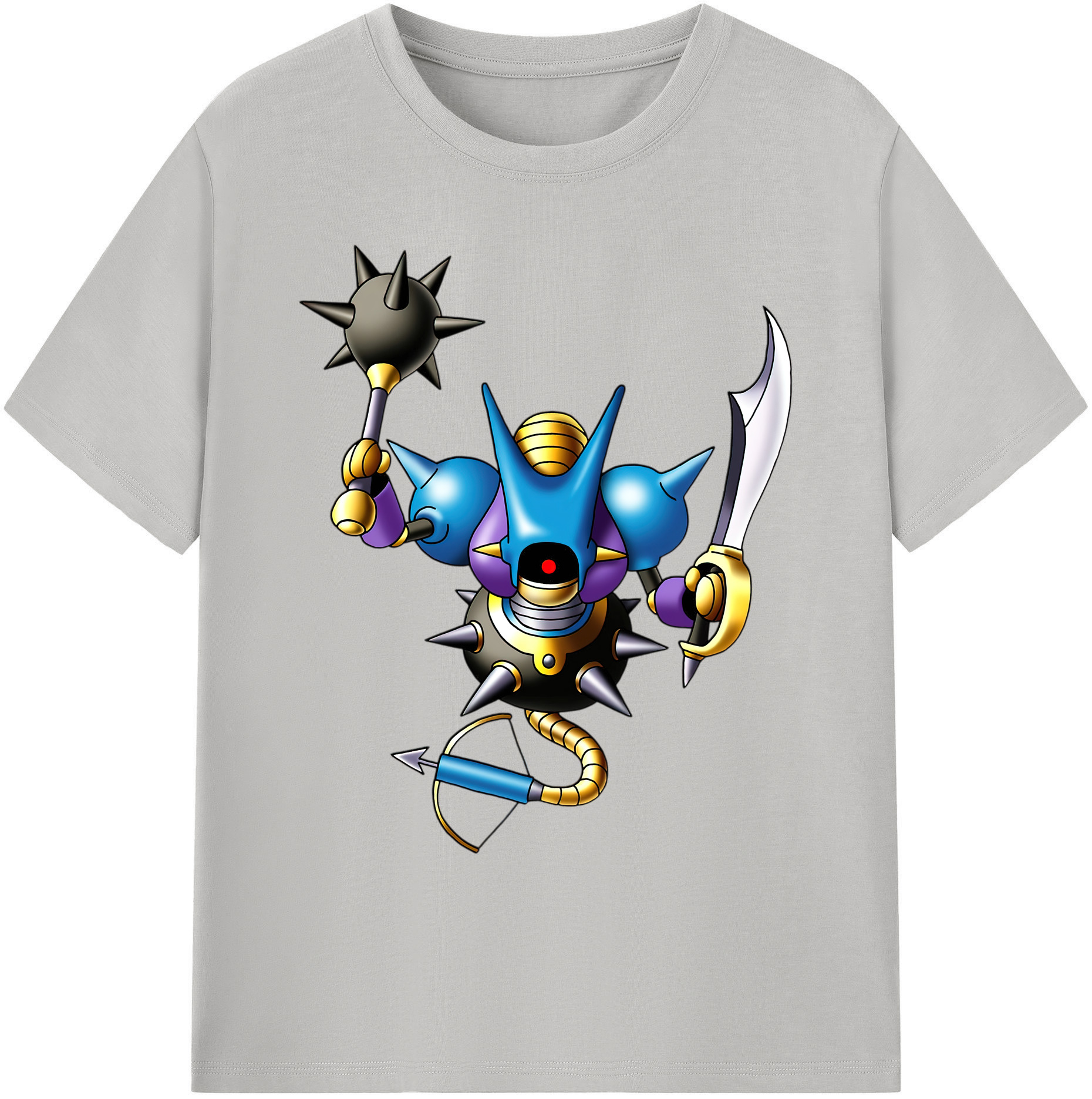 （画像用） ドラゴンクエスト Doragon Kuesuto Dragon Quest 綿100％ メンズ半袖Tシャツ｜肌触りやわらか＆通気性