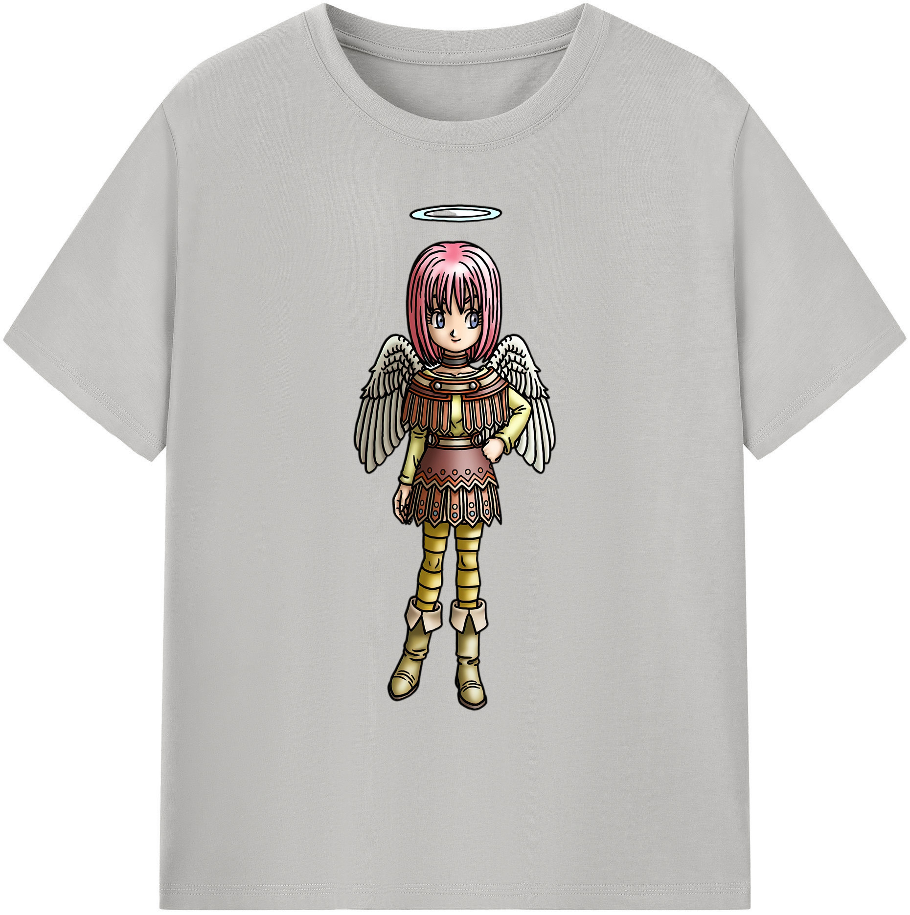 （画像用） ドラゴンクエスト Doragon Kuesuto Dragon Quest 綿100％ メンズ半袖Tシャツ｜肌触りやわらか＆通気性