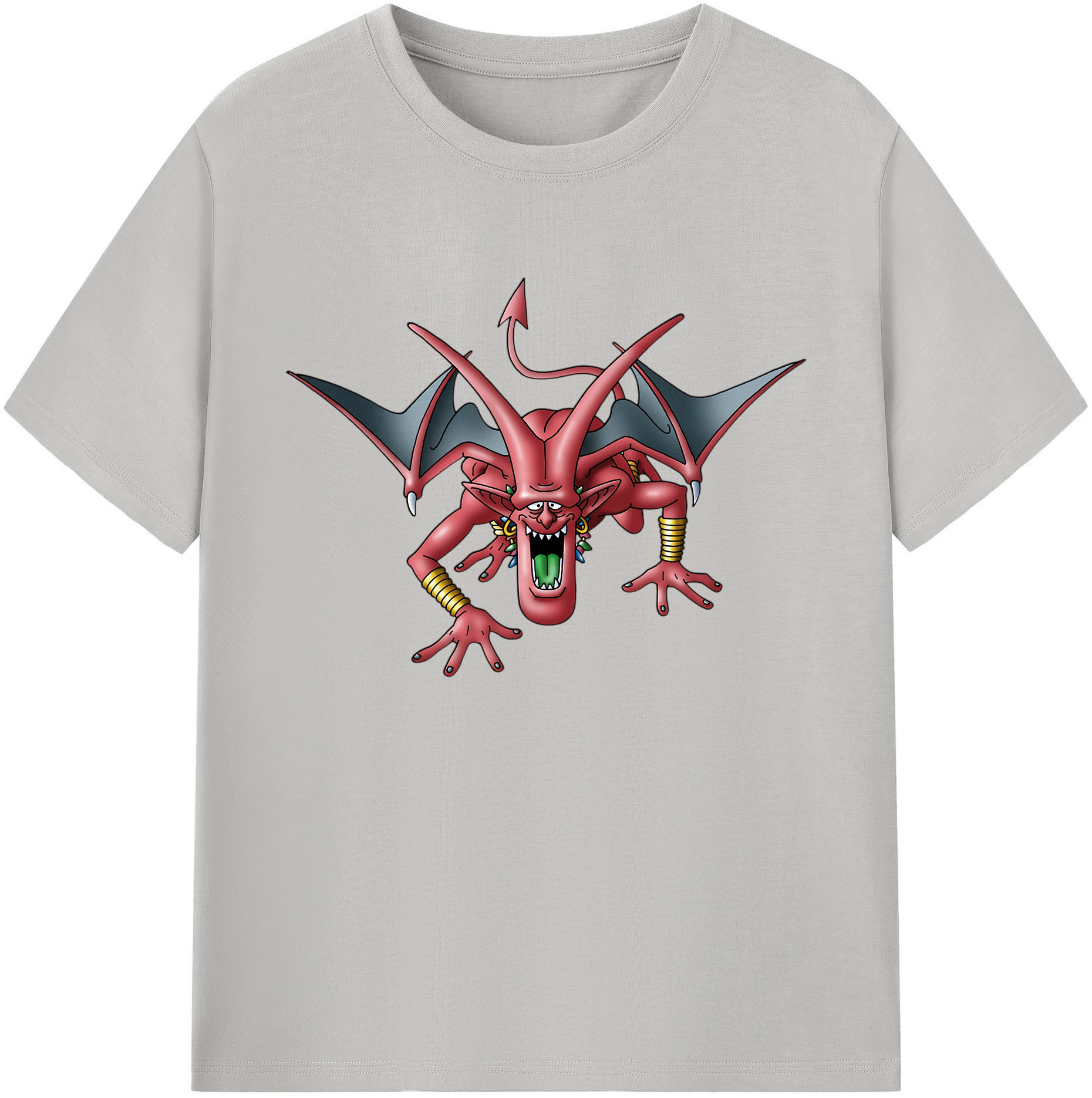 （画像用） ドラゴンクエスト Doragon Kuesuto Dragon Quest 綿100％ メンズ半袖Tシャツ｜肌触りやわらか＆通気性