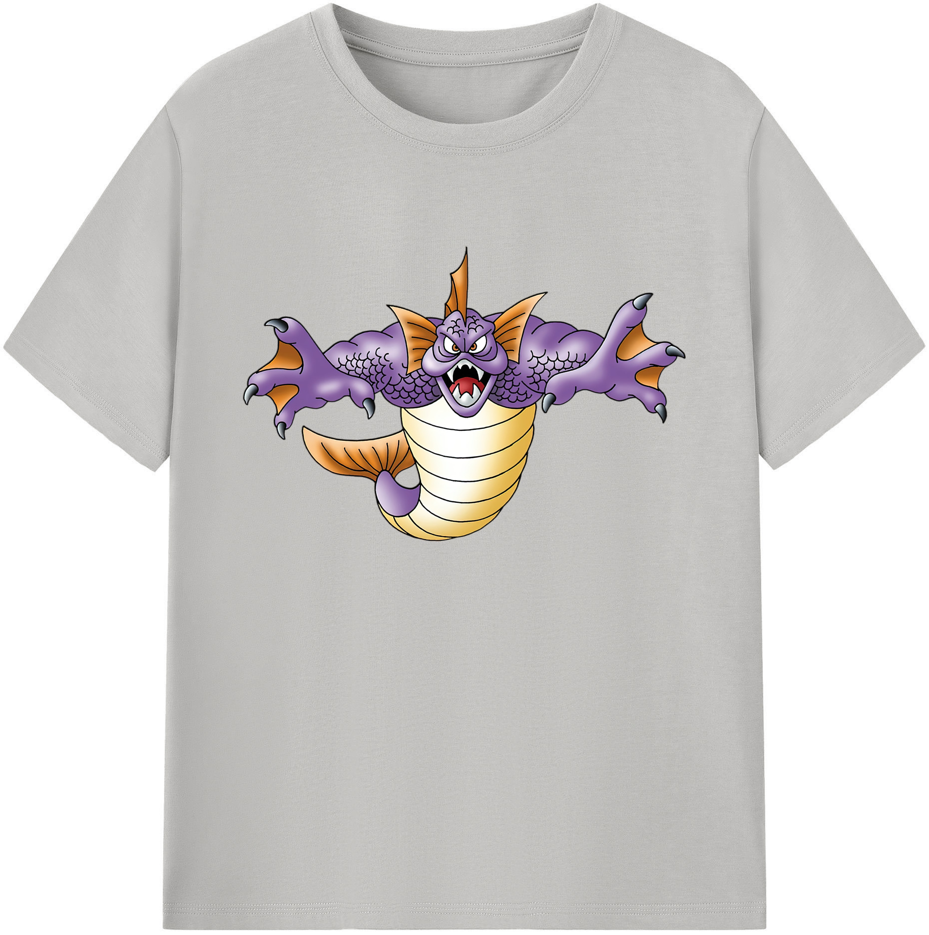 （画像用） ドラゴンクエスト Doragon Kuesuto Dragon Quest 綿100％ メンズ半袖Tシャツ｜肌触りやわらか＆通気性