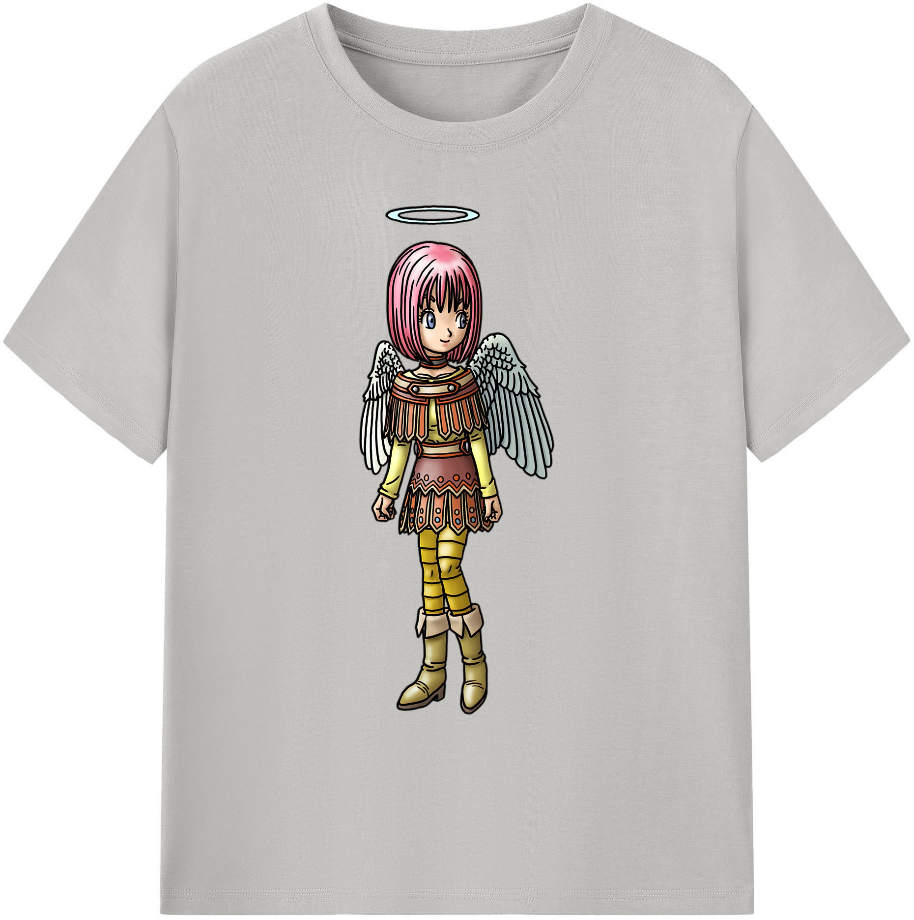 （画像用） ドラゴンクエスト Doragon Kuesuto Dragon Quest 綿100％ メンズ半袖Tシャツ｜肌触りやわらか＆通気性