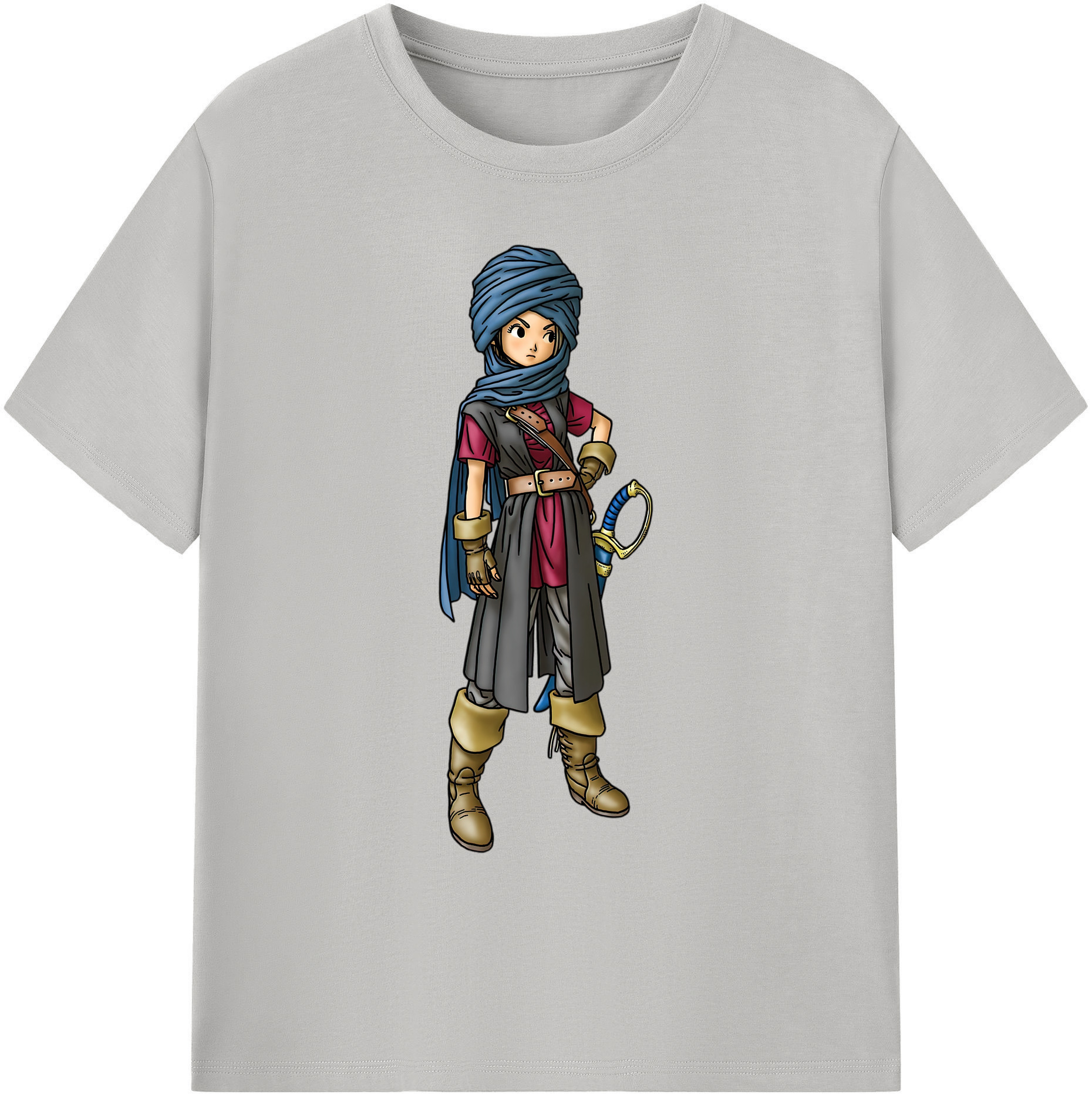 （画像用） ドラゴンクエスト Doragon Kuesuto Dragon Quest 綿100％ メンズ半袖Tシャツ｜肌触りやわらか＆通気性