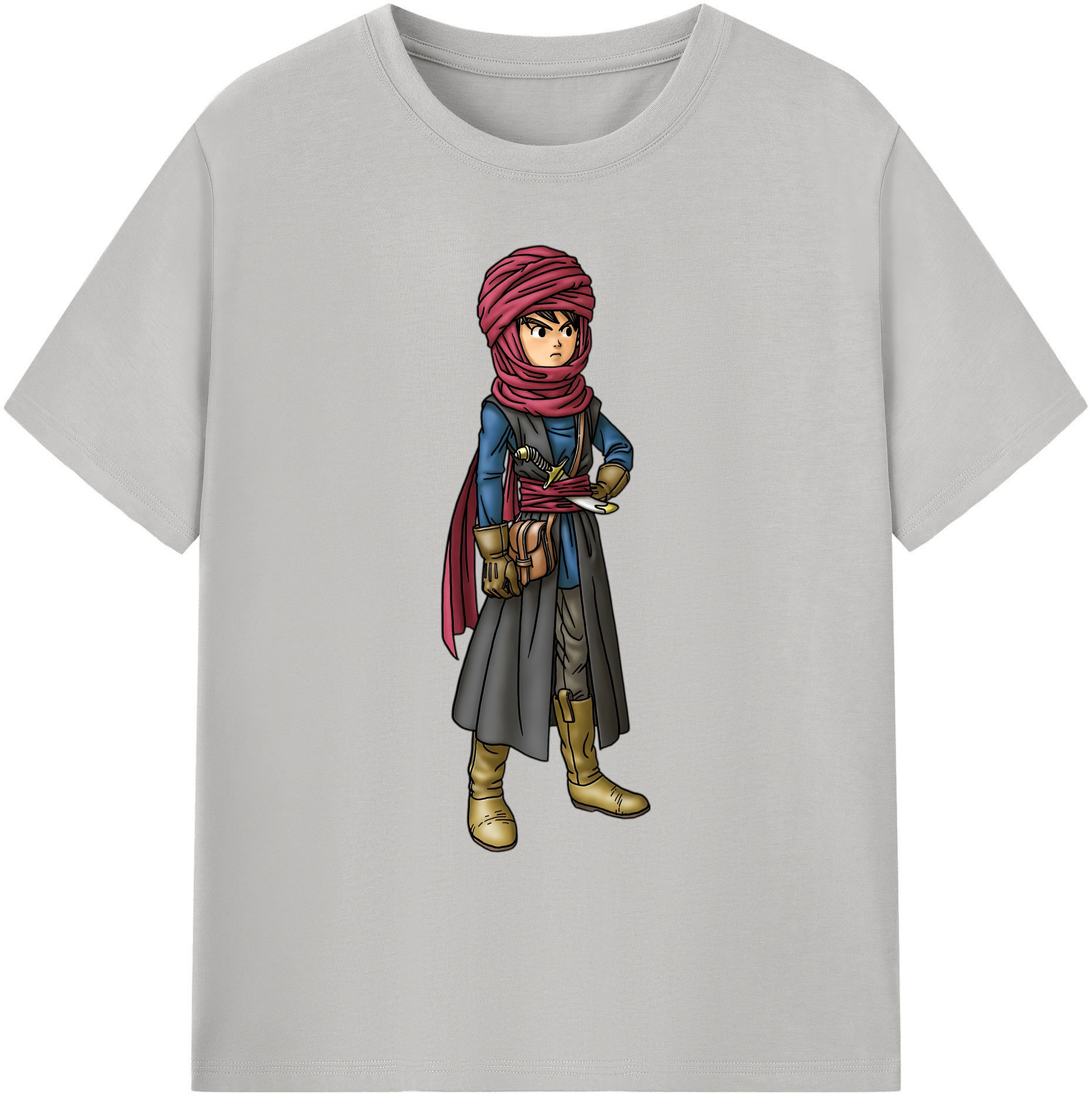 （画像用） ドラゴンクエスト Doragon Kuesuto Dragon Quest 綿100％ メンズ半袖Tシャツ｜肌触りやわらか＆通気性
