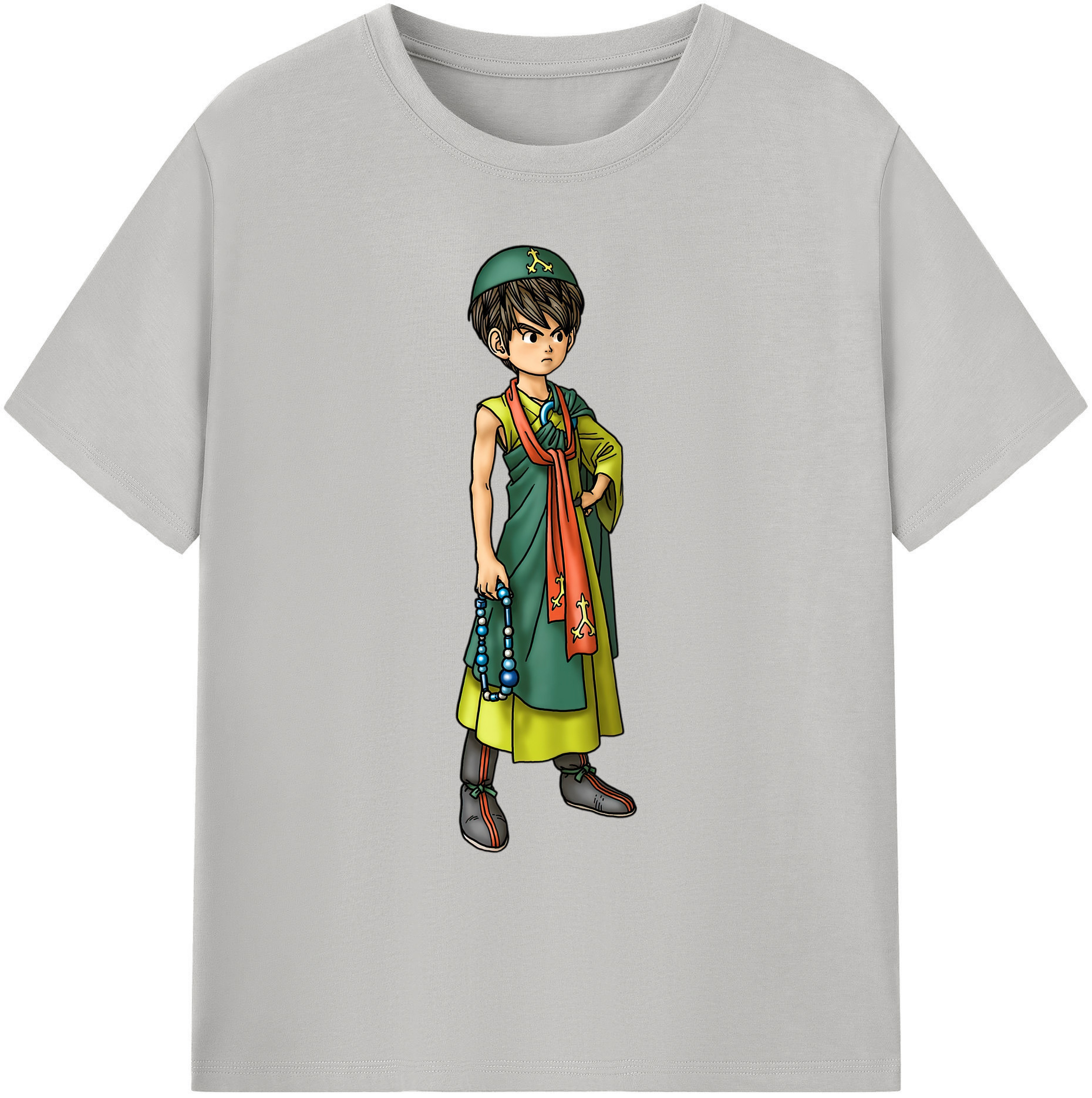 （画像用） ドラゴンクエスト Doragon Kuesuto Dragon Quest 綿100％ メンズ半袖Tシャツ｜肌触りやわらか＆通気性