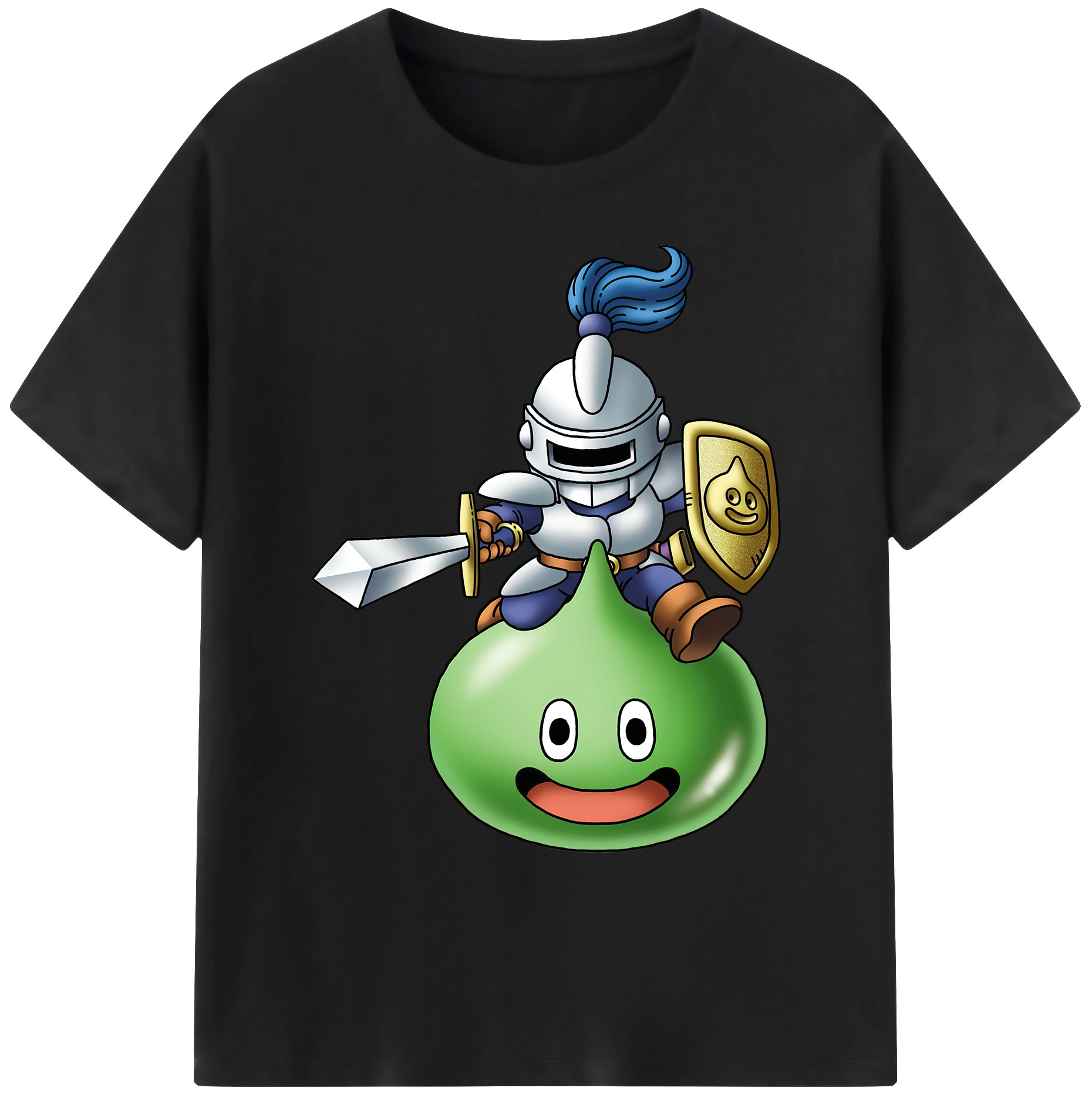 （画像用） ドラゴンクエスト Doragon Kuesuto Dragon Quest 綿100％ メンズ半袖Tシャツ｜肌触りやわらか＆通気性