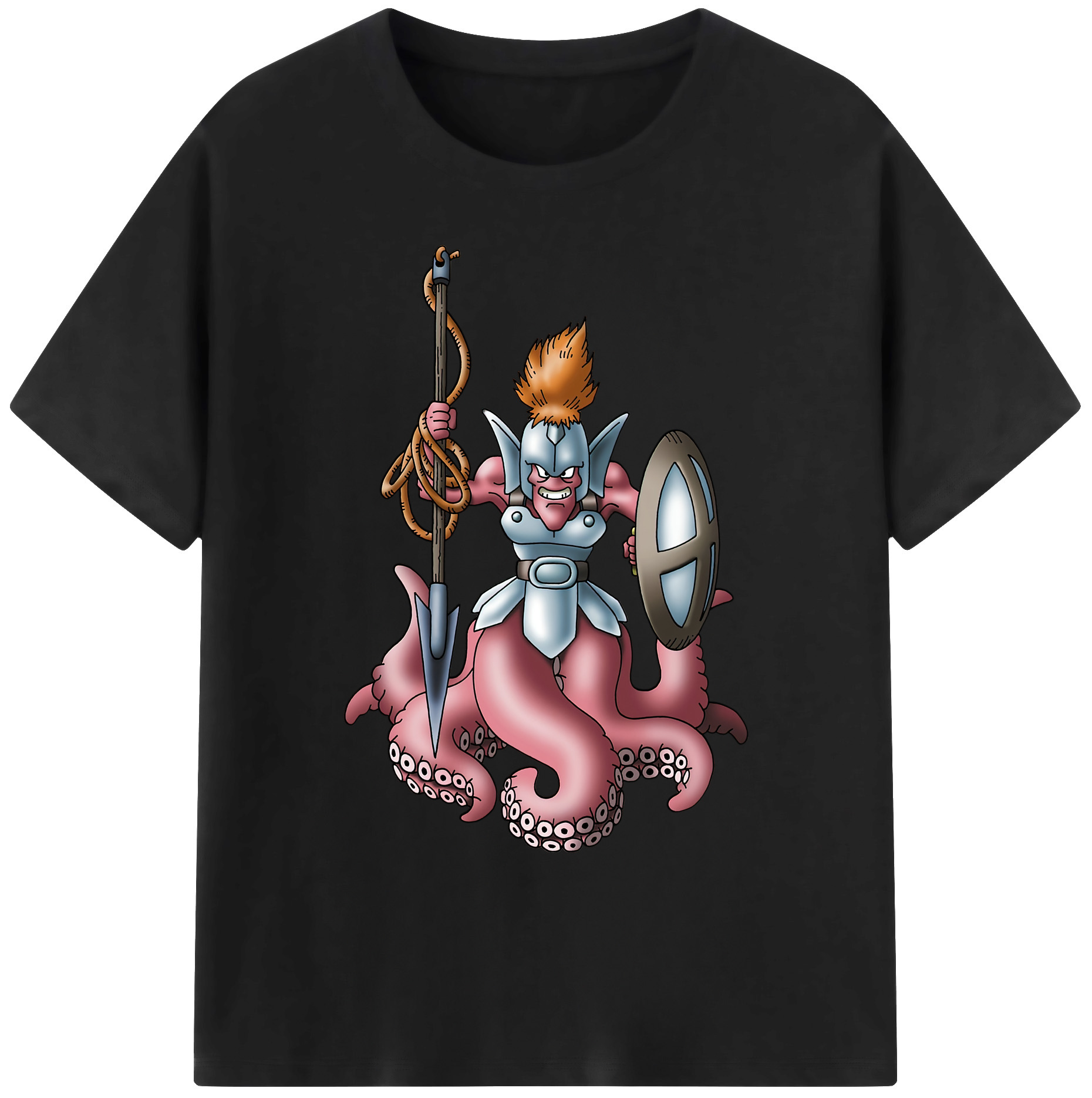 （画像用） ドラゴンクエスト Doragon Kuesuto Dragon Quest 綿100％ メンズ半袖Tシャツ｜肌触りやわらか＆通気性