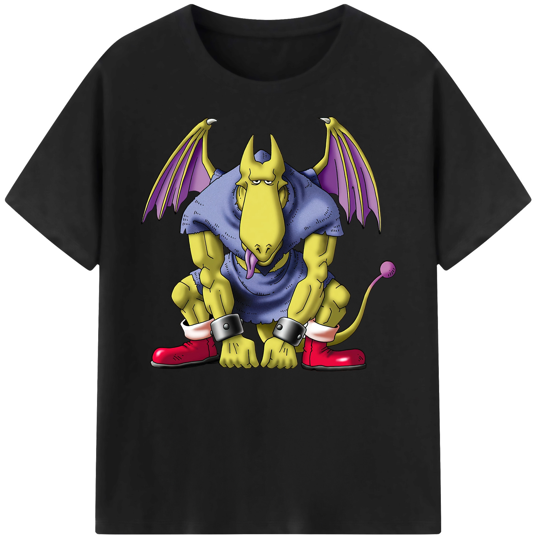 （画像用） ドラゴンクエスト Doragon Kuesuto Dragon Quest 綿100％ メンズ半袖Tシャツ｜肌触りやわらか＆通気性