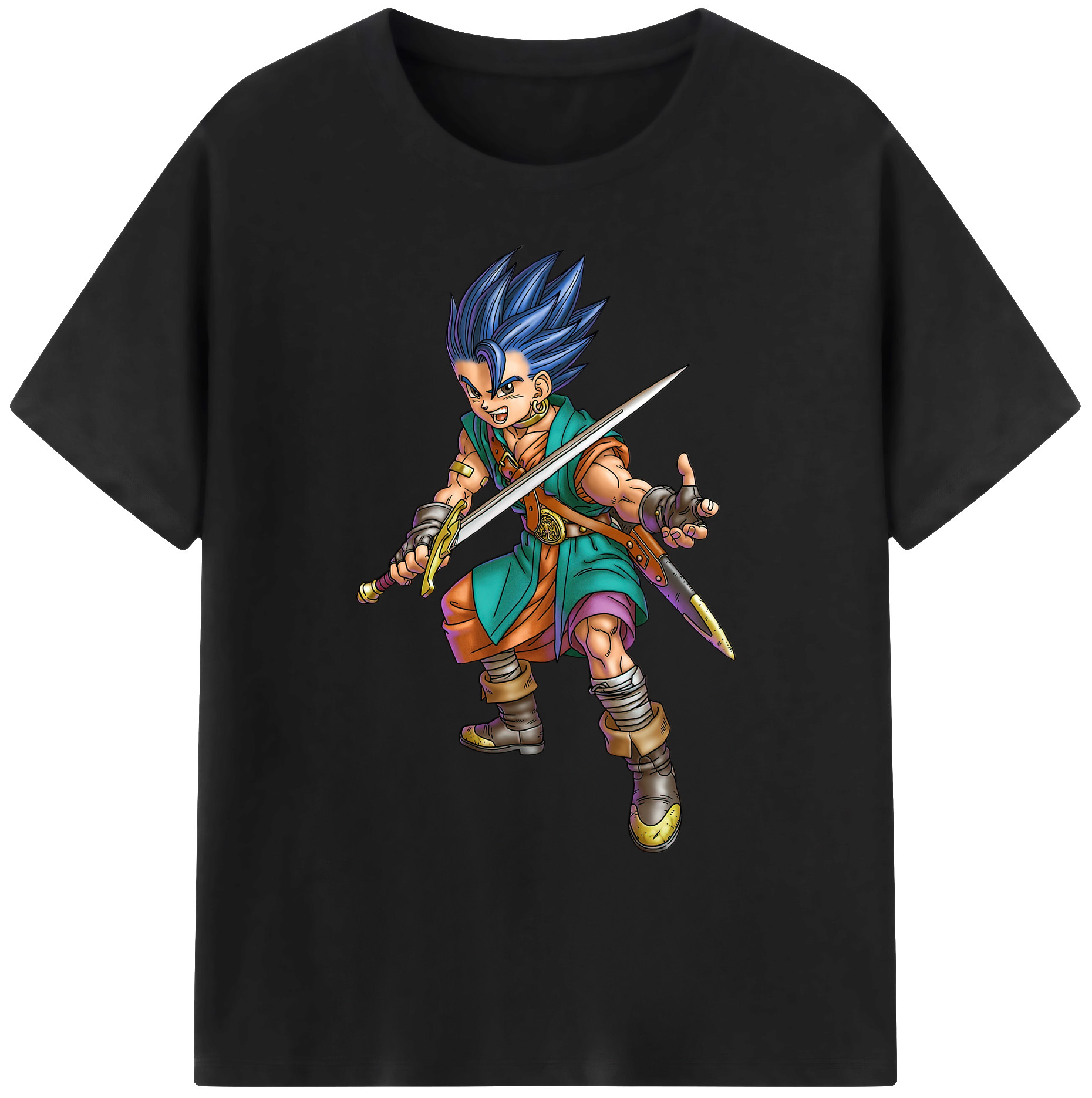 （画像用） ドラゴンクエスト Doragon Kuesuto Dragon Quest 綿100％ メンズ半袖Tシャツ｜肌触りやわらか＆通気性