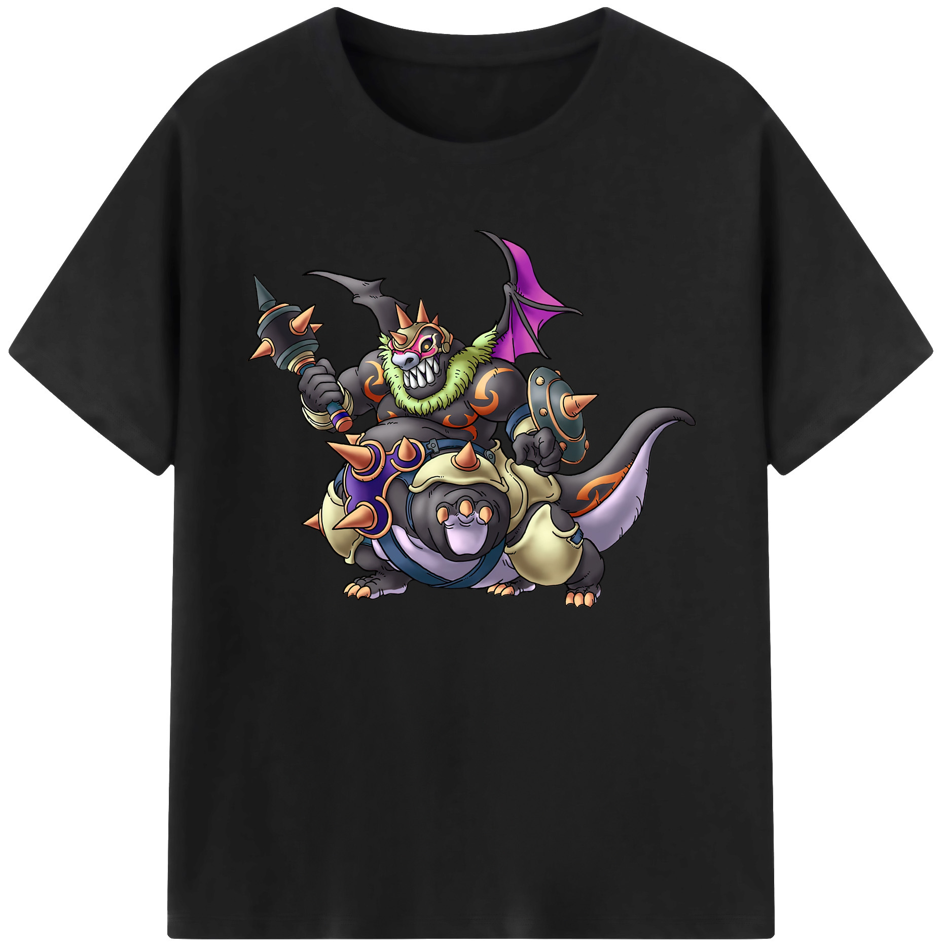 （画像用） ドラゴンクエスト Doragon Kuesuto Dragon Quest 綿100％ メンズ半袖Tシャツ｜肌触りやわらか＆通気性