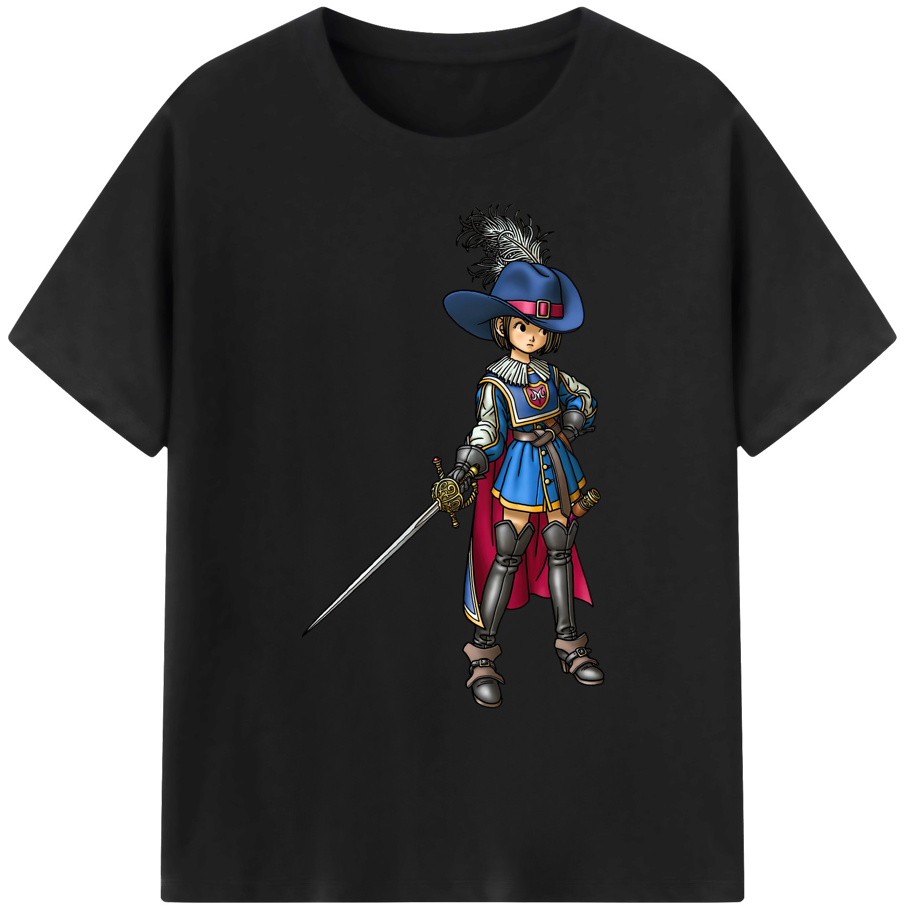 （画像用） ドラゴンクエスト Doragon Kuesuto Dragon Quest 綿100％ メンズ半袖Tシャツ｜肌触りやわらか＆通気性