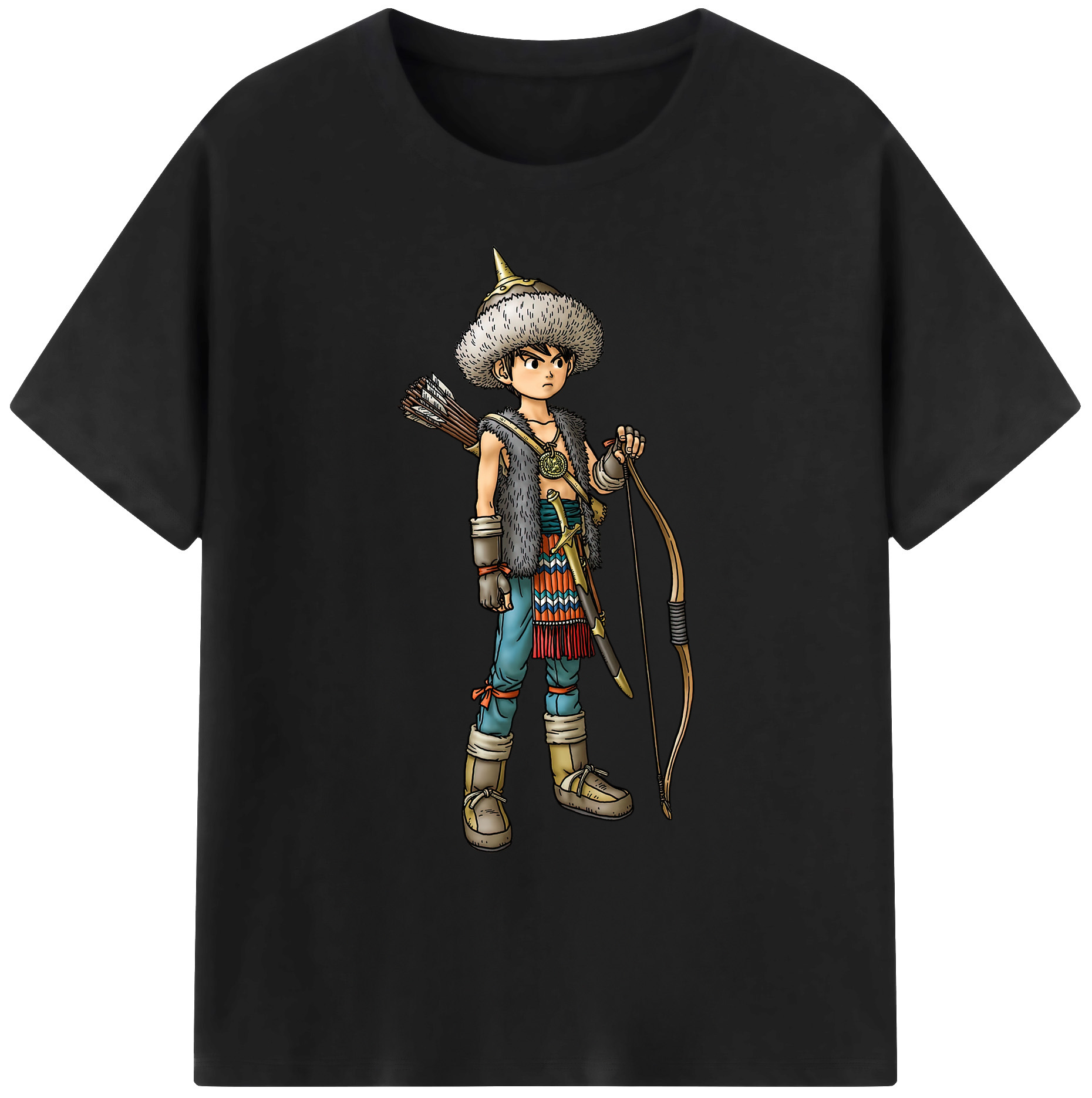 （画像用） ドラゴンクエスト Doragon Kuesuto Dragon Quest 綿100％ メンズ半袖Tシャツ｜肌触りやわらか＆通気性