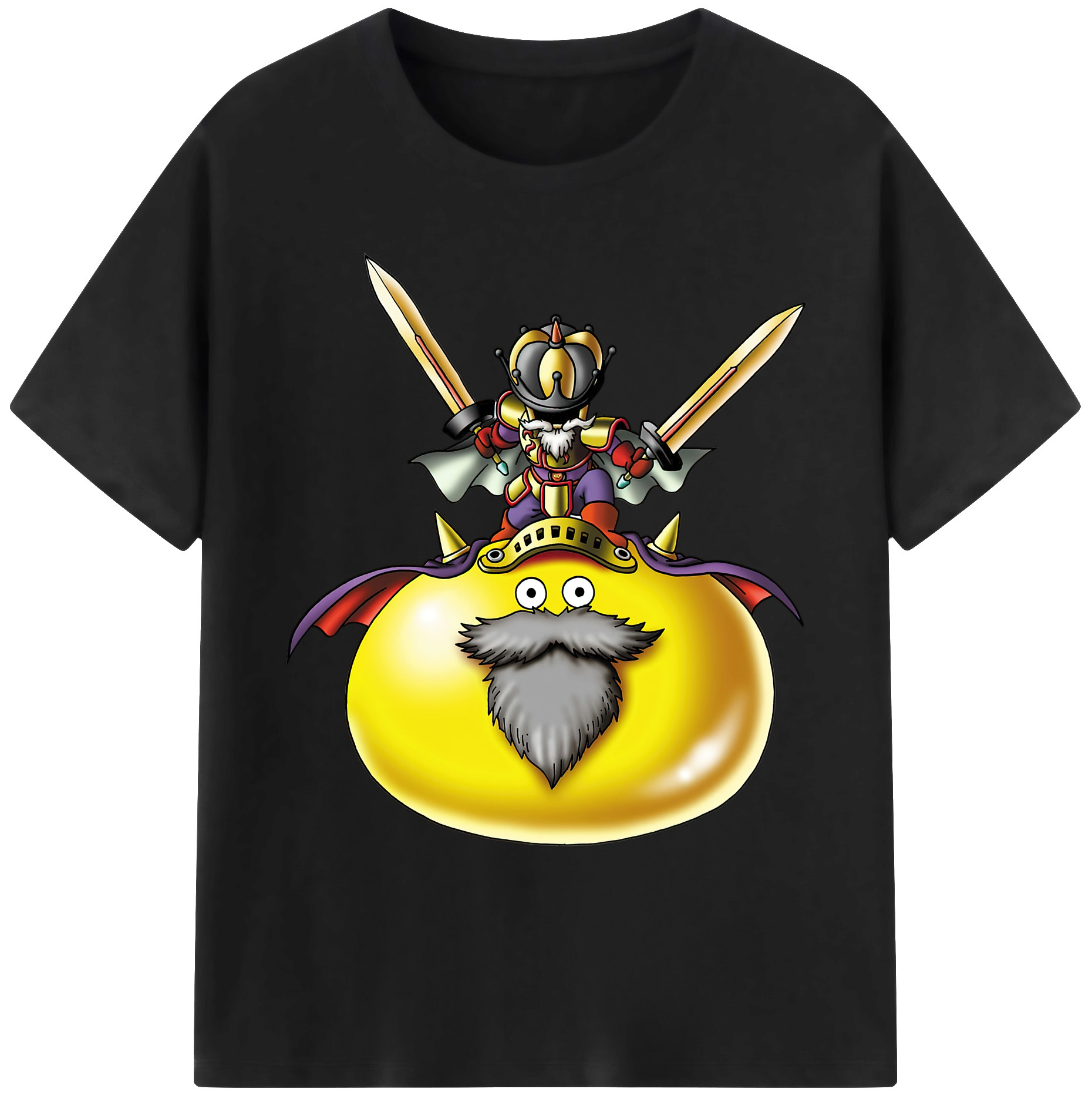 （画像用） ドラゴンクエスト Doragon Kuesuto Dragon Quest 綿100％ メンズ半袖Tシャツ｜肌触りやわらか＆通気性