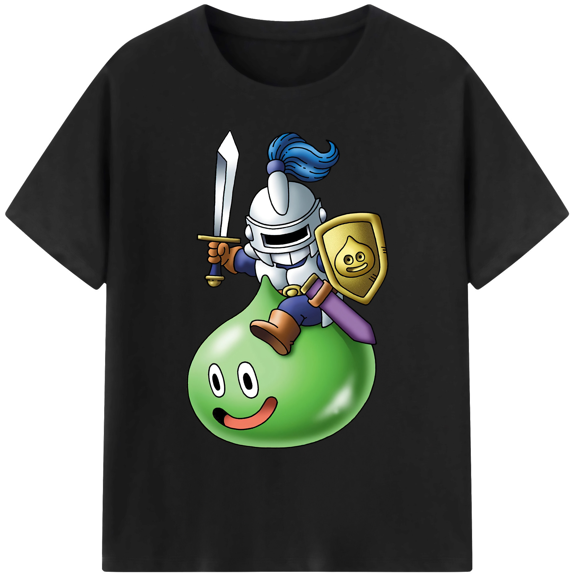 （画像用） ドラゴンクエスト Doragon Kuesuto Dragon Quest 綿100％ メンズ半袖Tシャツ｜肌触りやわらか＆通気性