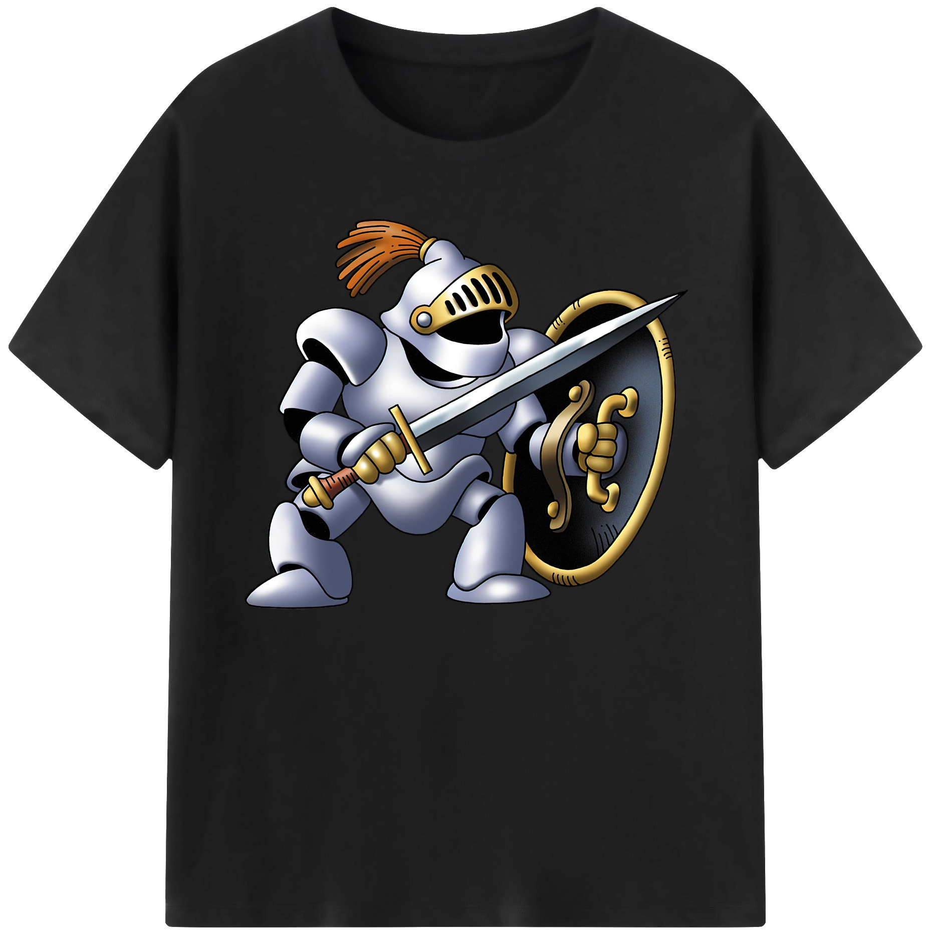 （画像用） ドラゴンクエスト Doragon Kuesuto Dragon Quest 綿100％ メンズ半袖Tシャツ｜肌触りやわらか＆通気性