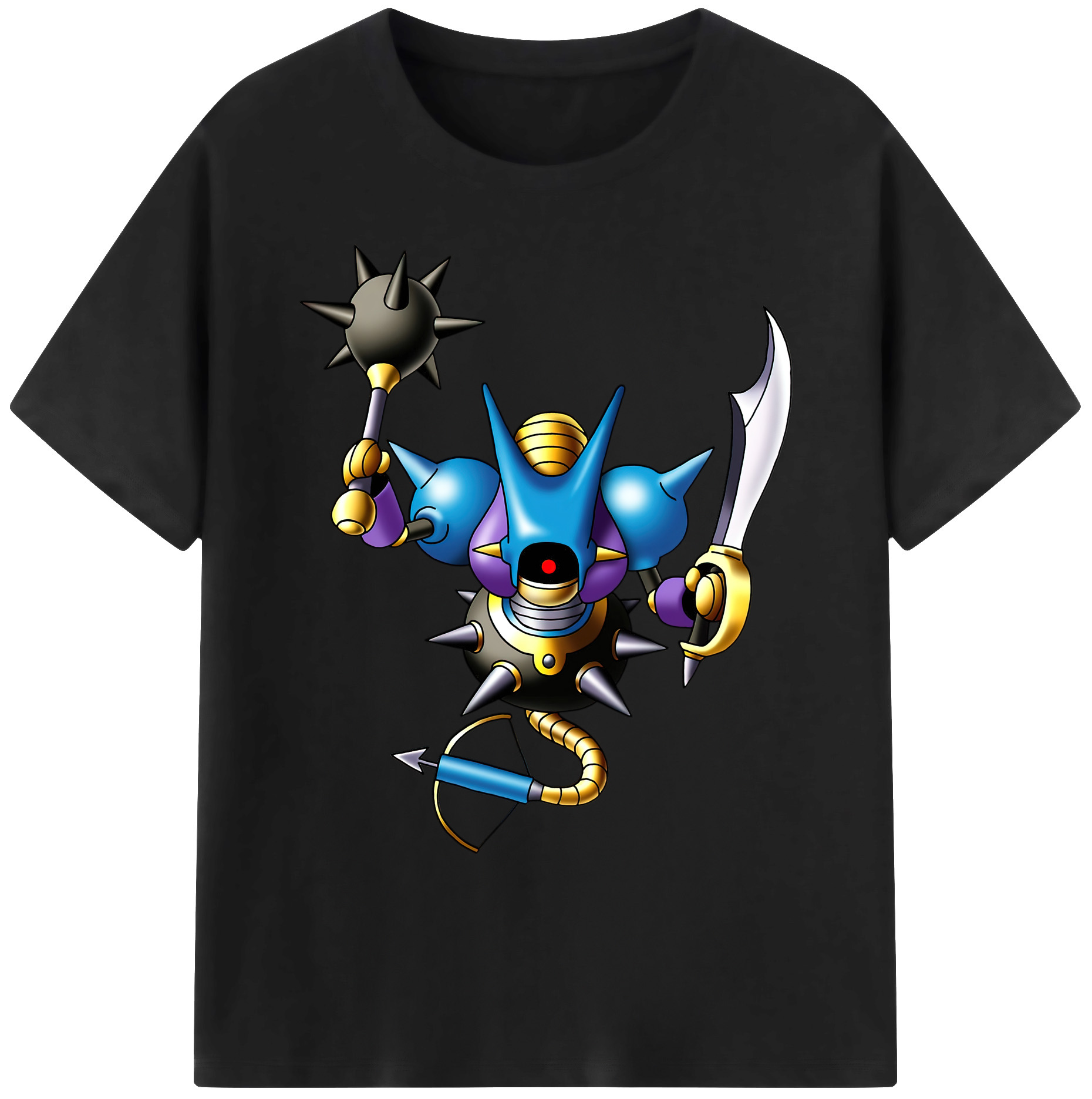 （画像用） ドラゴンクエスト Doragon Kuesuto Dragon Quest 綿100％ メンズ半袖Tシャツ｜肌触りやわらか＆通気性