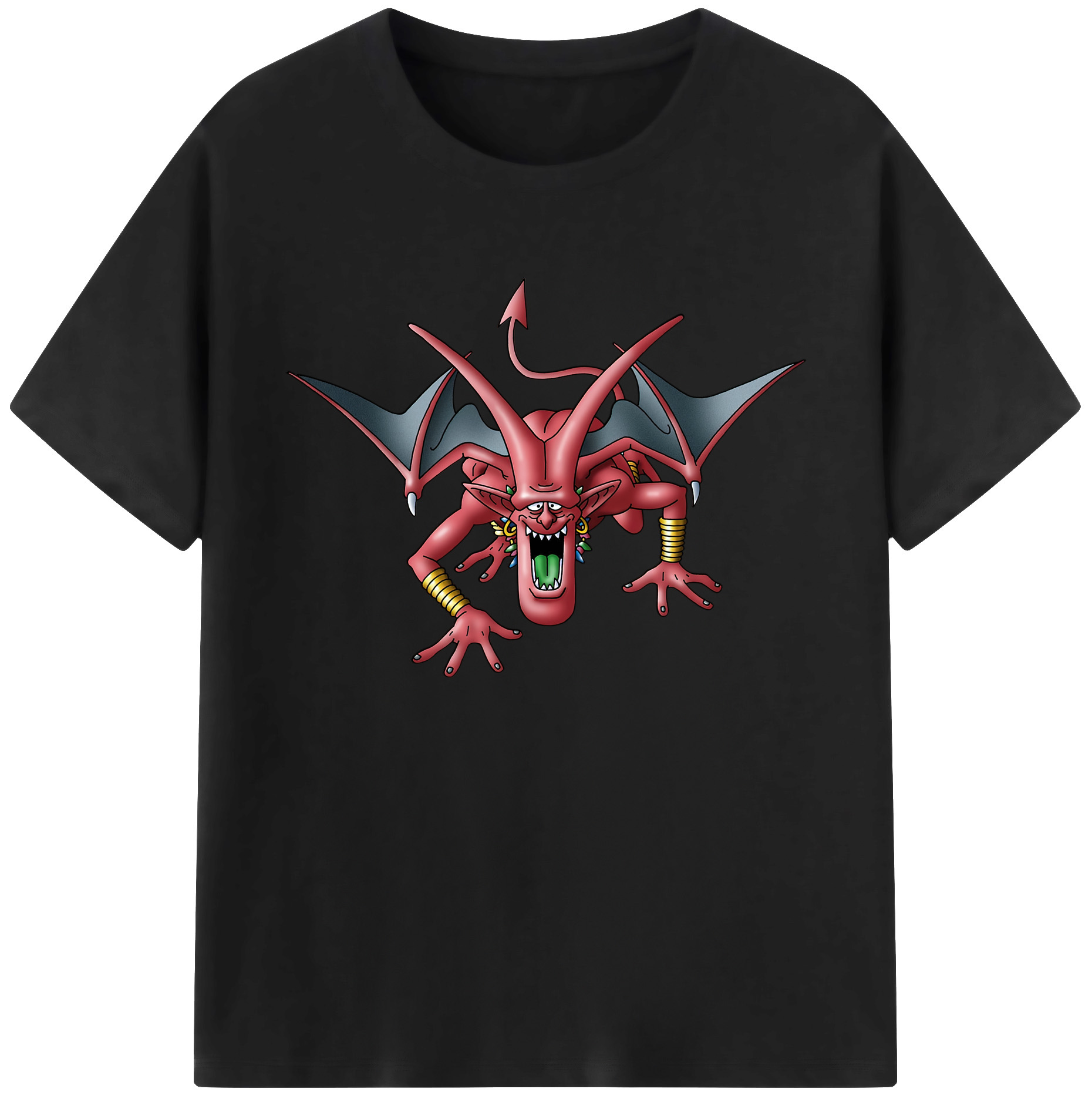（画像用） ドラゴンクエスト Doragon Kuesuto Dragon Quest 綿100％ メンズ半袖Tシャツ｜肌触りやわらか＆通気性