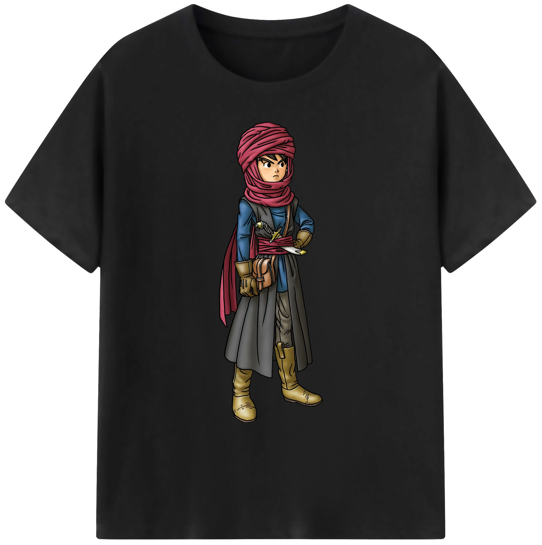 （画像用） ドラゴンクエスト Doragon Kuesuto Dragon Quest 綿100％ メンズ半袖Tシャツ｜肌触りやわらか＆通気性