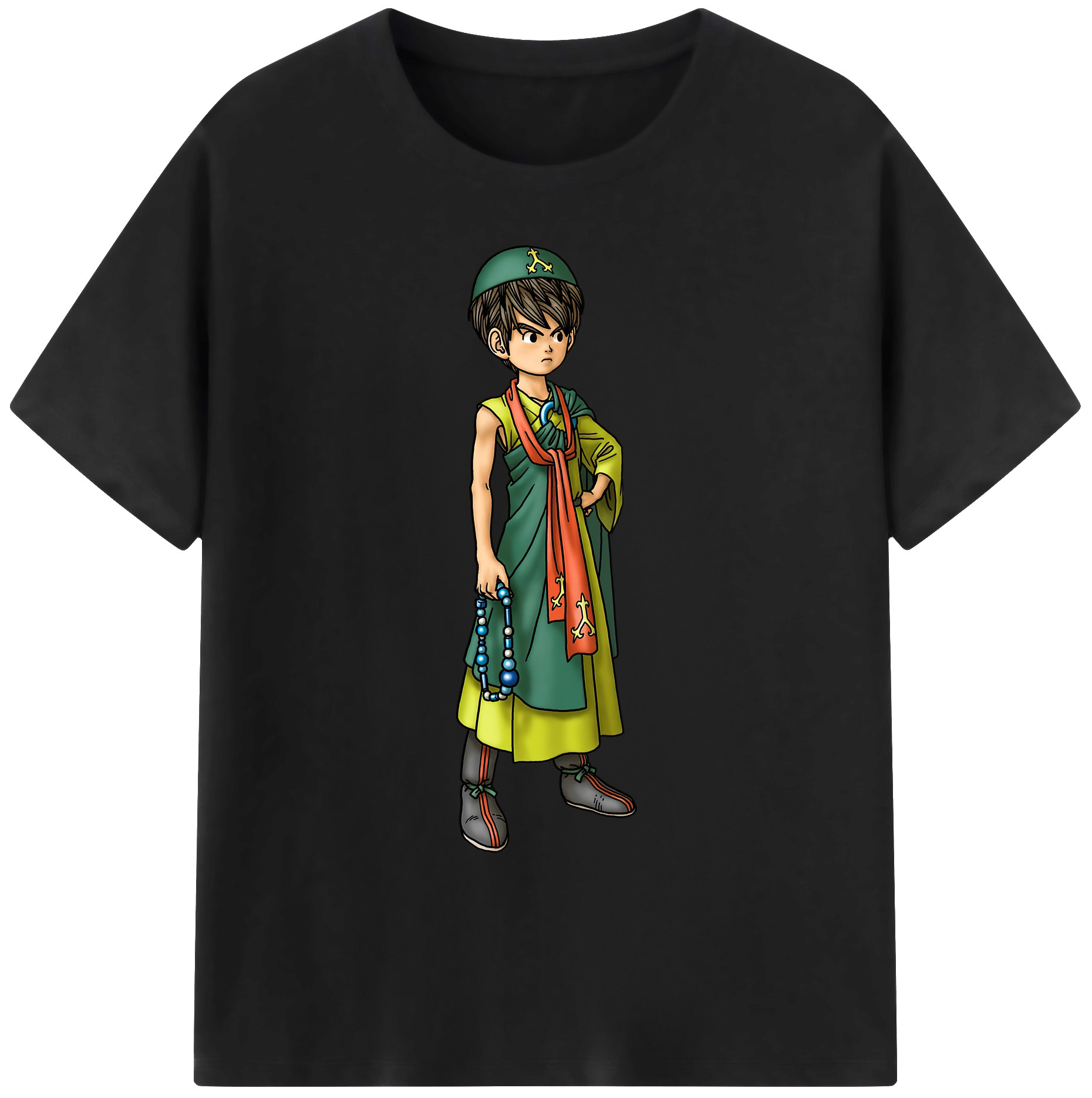 （画像用） ドラゴンクエスト Doragon Kuesuto Dragon Quest 綿100％ メンズ半袖Tシャツ｜肌触りやわらか＆通気性